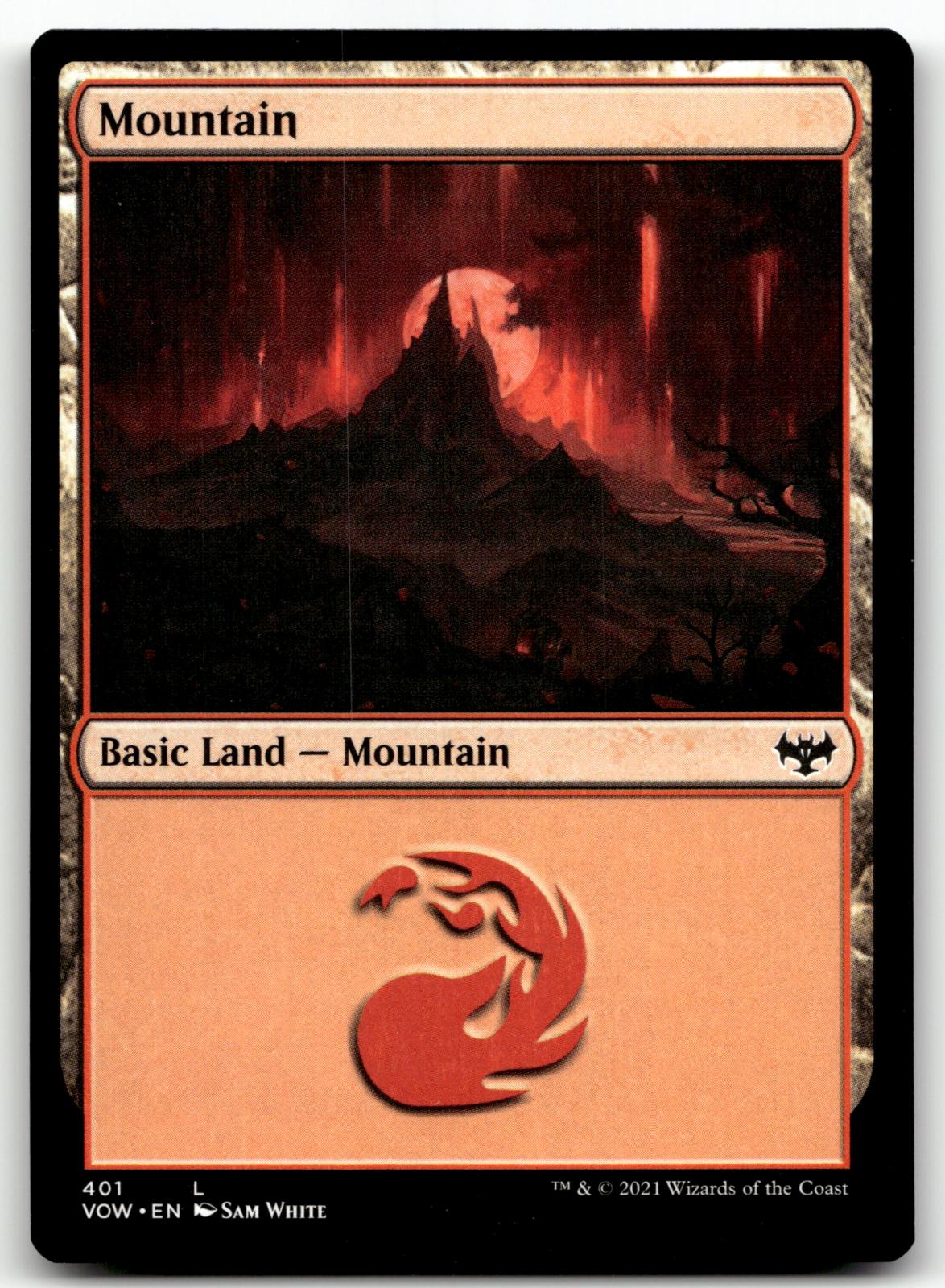 Mountain (401) 401 Land Innistrad: Crimson Vow Magic: The Gathering Near Mint