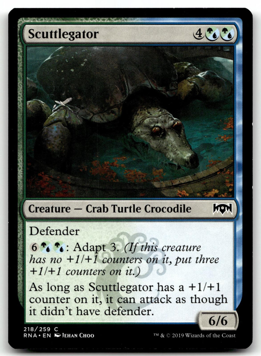 Scuttlegator 218 Common Ravnica Allegiance Magic: The Gathering Near Mint