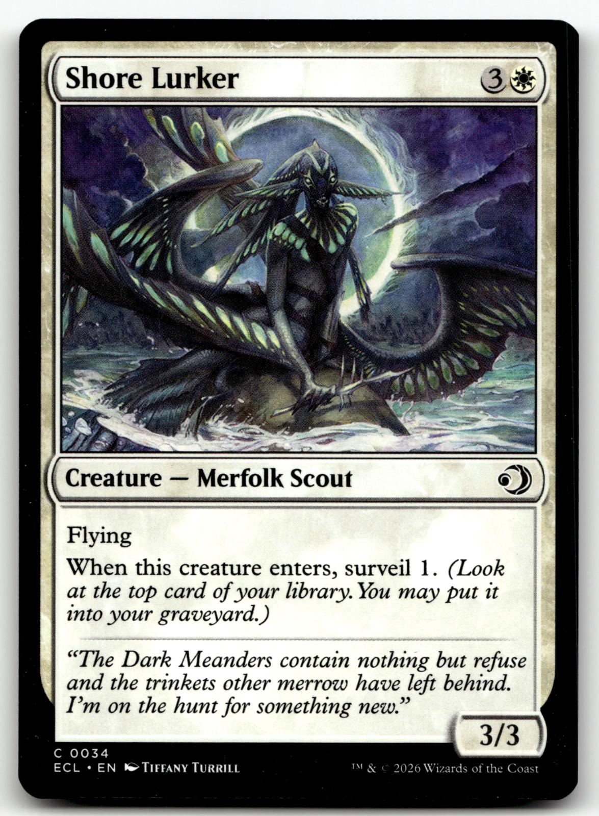 Shore Lurker 34 Common Lorwyn Eclipsed Magic: The Gathering Near Mint
