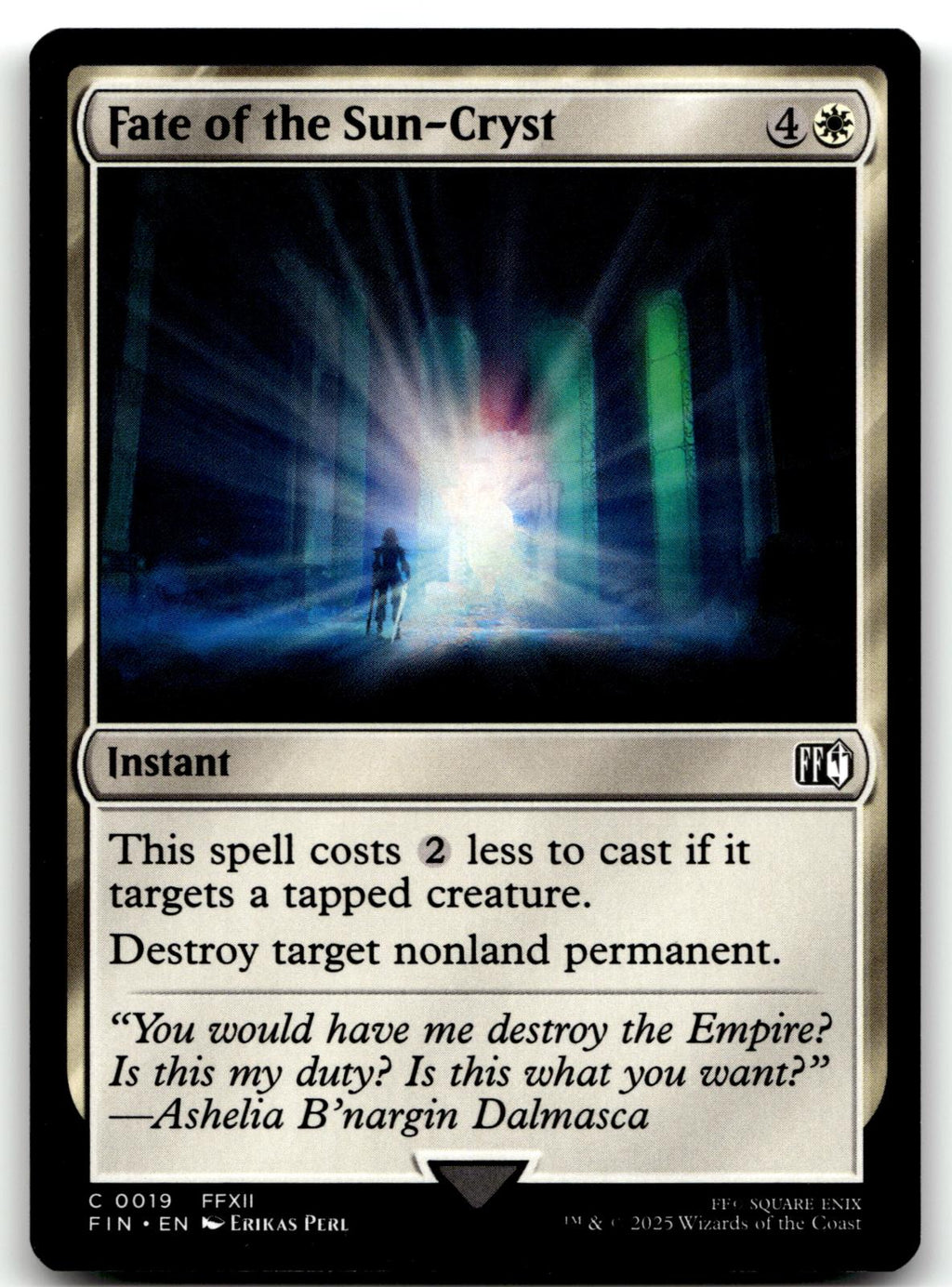 Fate of the Sun-Cryst 19 Common FINAL FANTASY Magic: The Gathering Near Mint