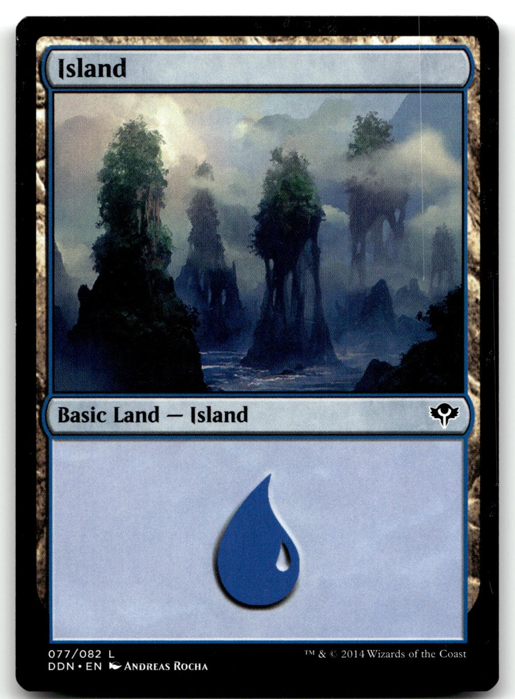Island (077) 77 Land Duel Decks: Speed vs. Cunning Magic: The Gathering NM