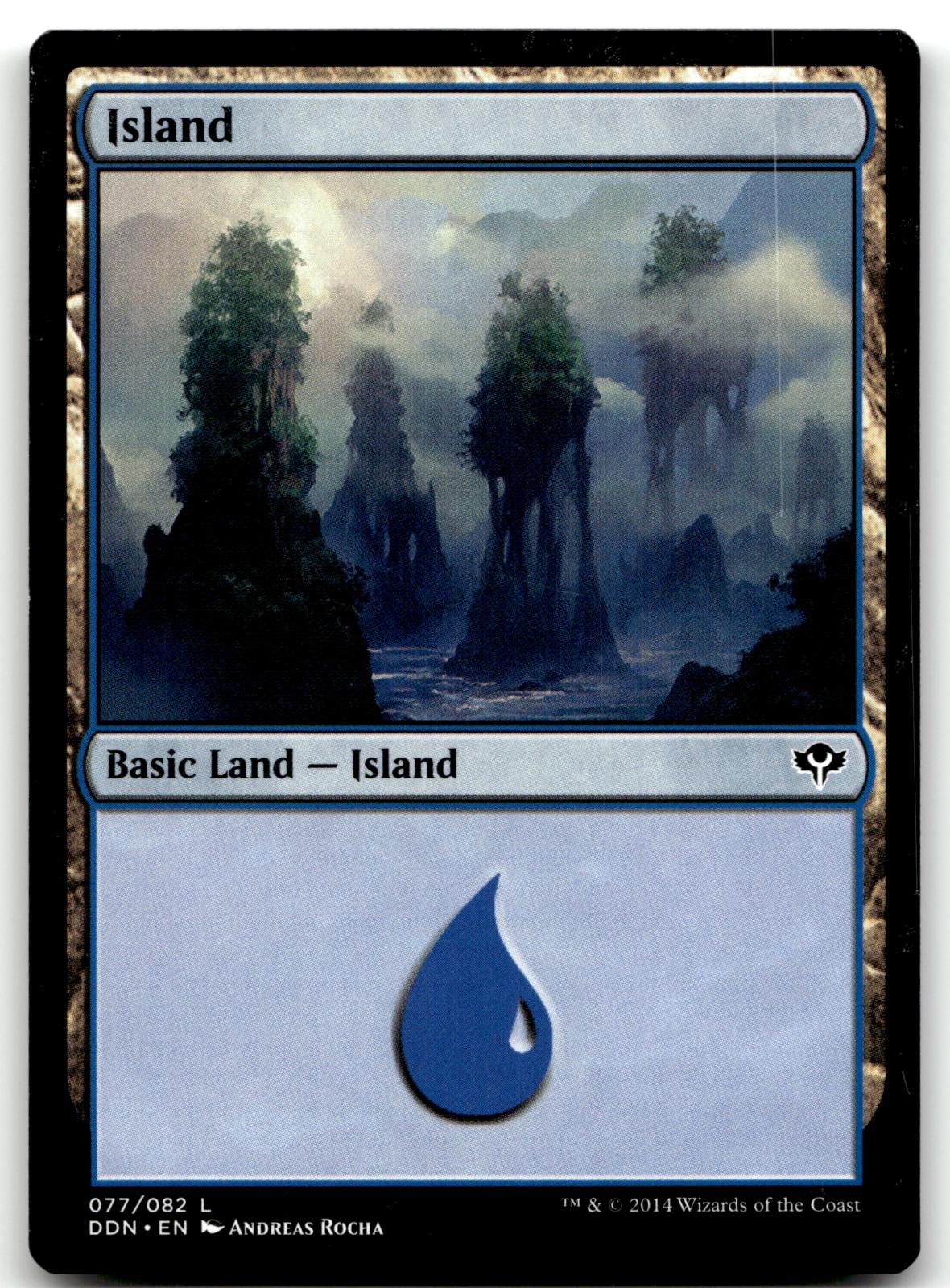 Island (077) 77 Land Duel Decks: Speed vs. Cunning Magic: The Gathering NM