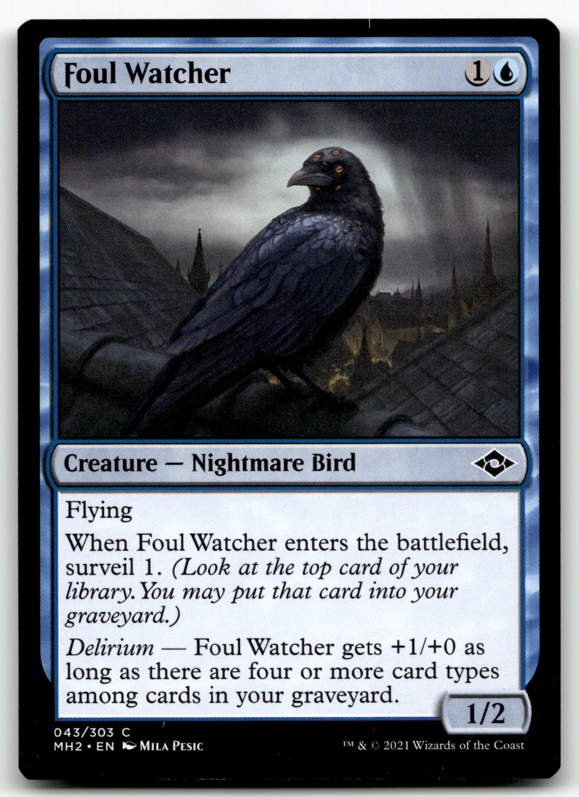 Foul Watcher 43 Common Modern Horizons 2 Magic: The Gathering Near Mint