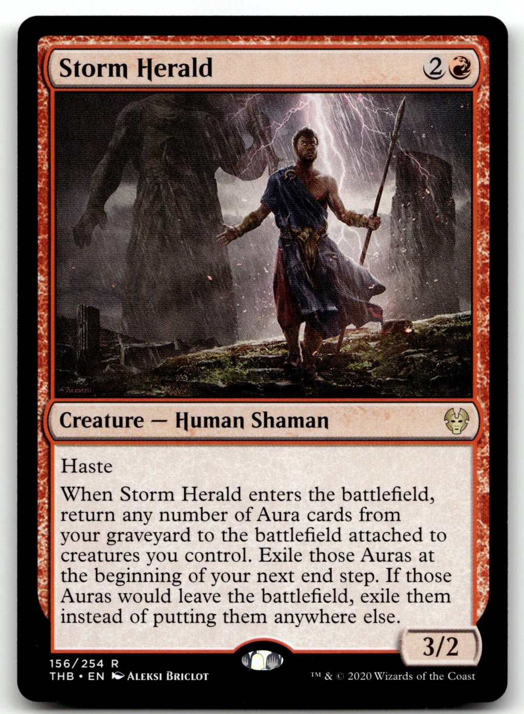 Storm Herald 156 Rare Theros Beyond Death Magic: The Gathering Near Mint
