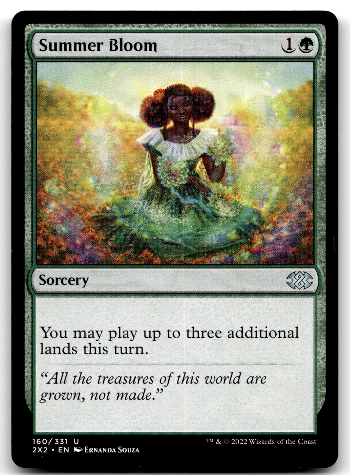 Summer Bloom 160 Uncommon Double Masters 2022 Magic: The Gathering Near Mint