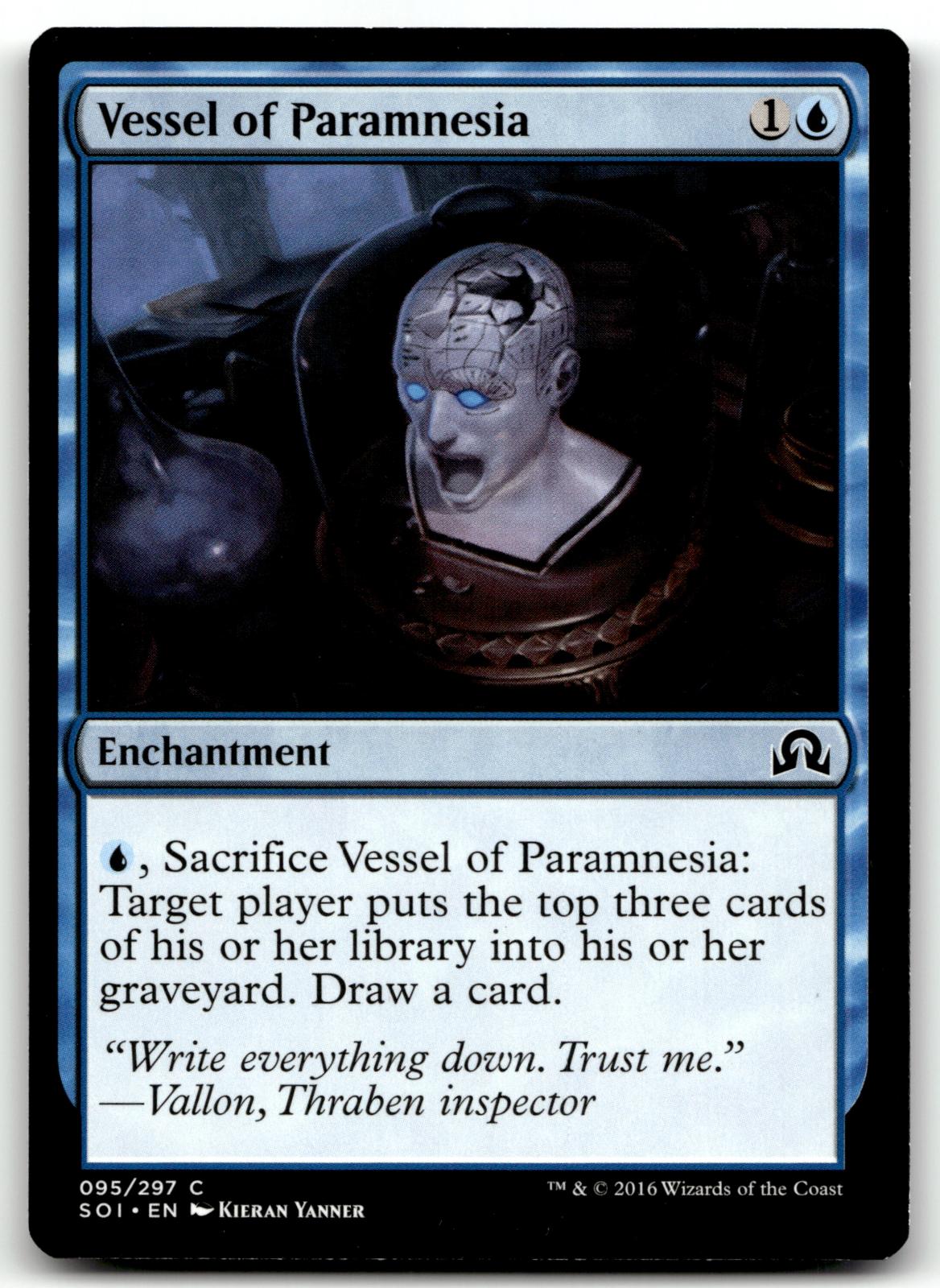 Vessel of Paramnesia 95 Common Shadows over Innistrad Magic: The Gathering NM