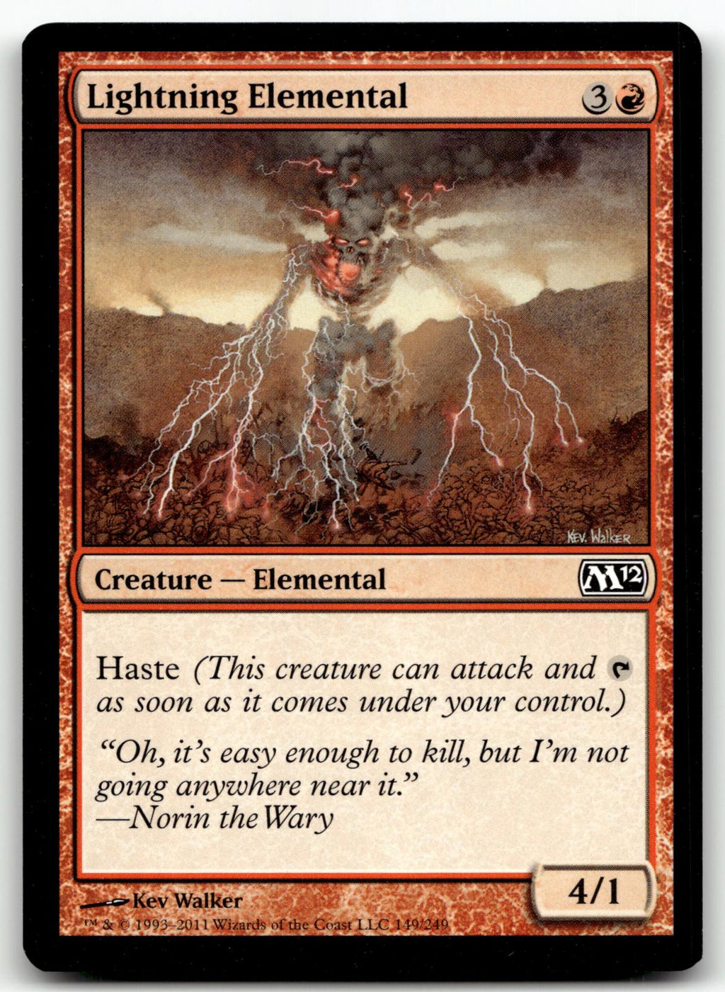 Lightning Elemental 201 Common 9th Edition Magic: The Gathering Near Mint