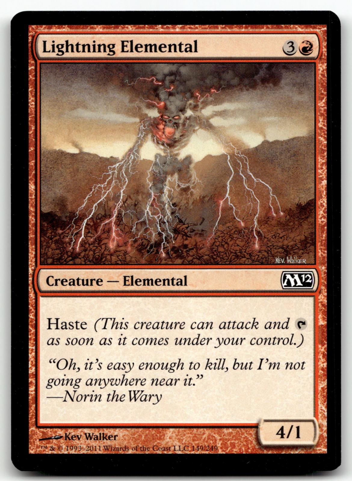 Lightning Elemental 201 Common 9th Edition Magic: The Gathering Near Mint