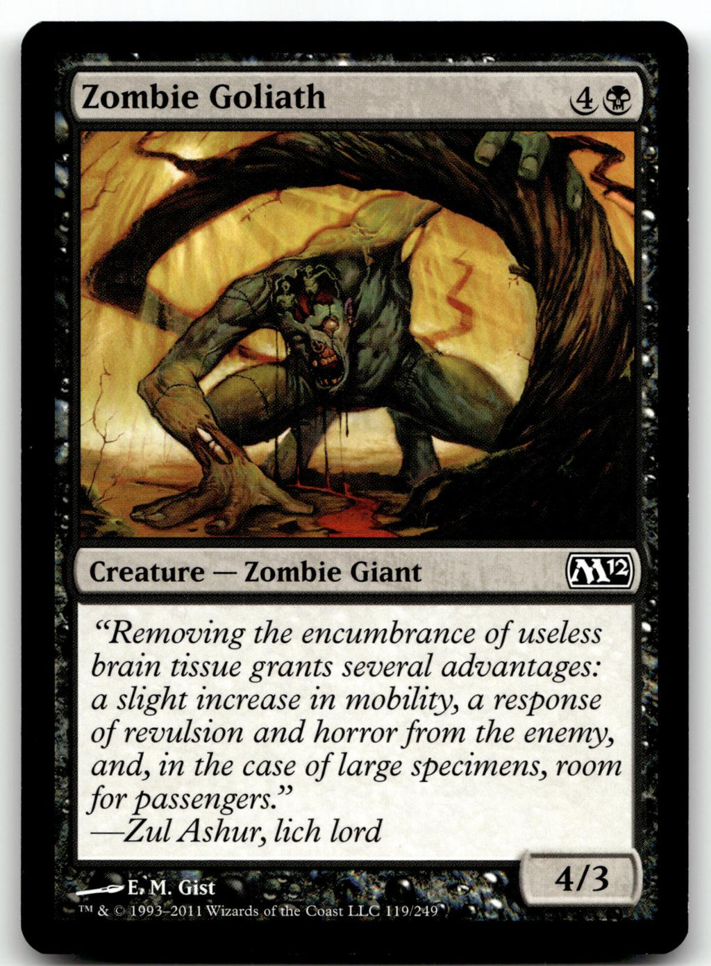 Zombie Goliath 119 Common Magic 2013 (M13) Magic: The Gathering Near Mint