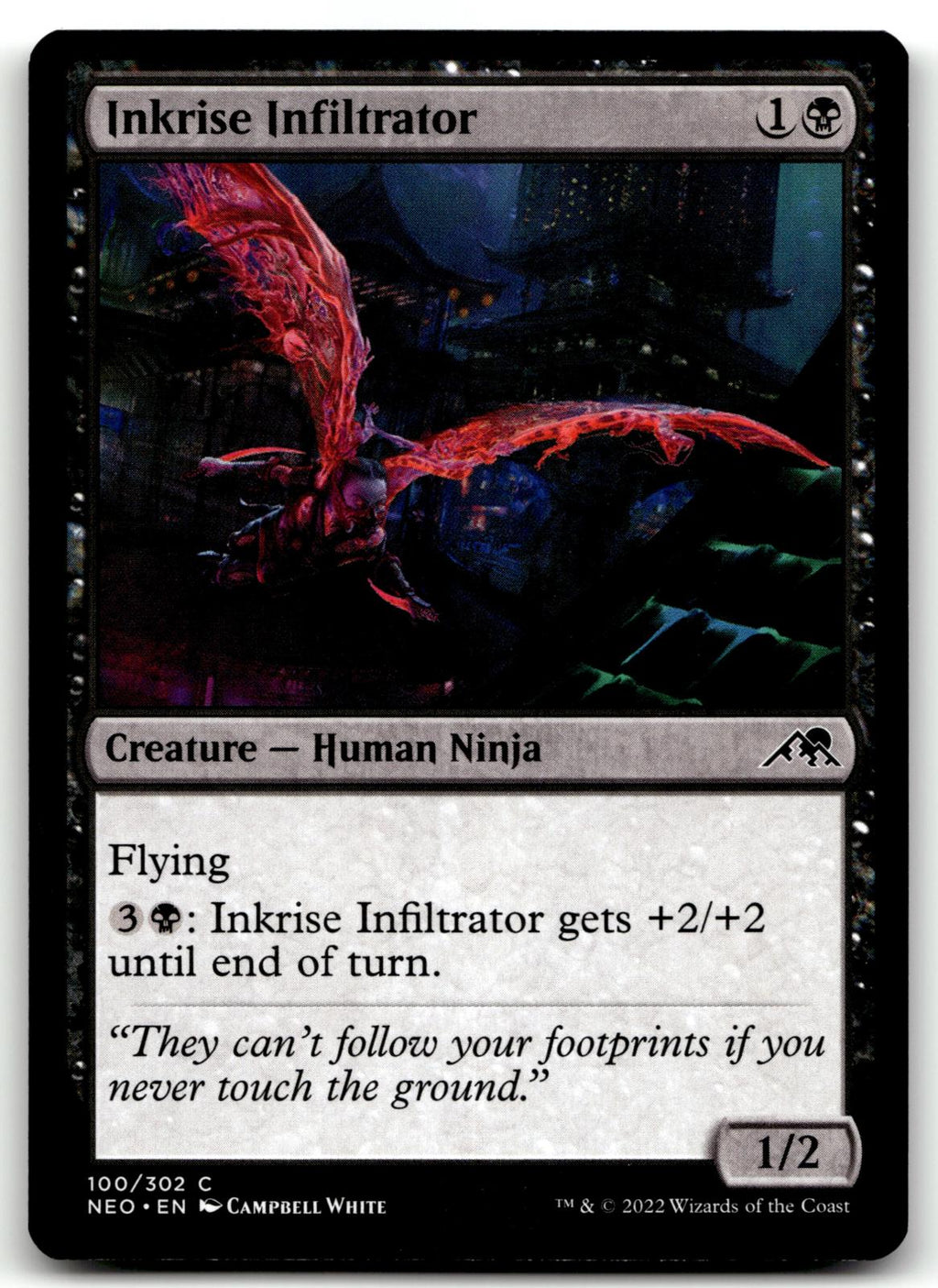 Inkrise Infiltrator 100 Common Kamigawa: Neon Dynasty Magic: The Gathering NM