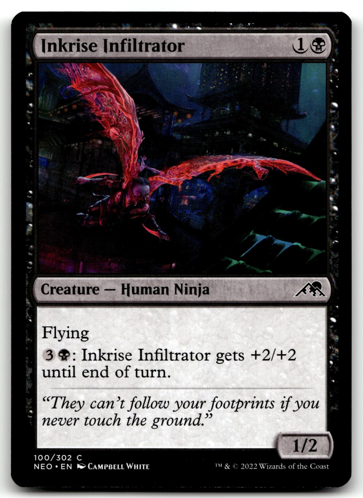 Inkrise Infiltrator 100 Common Kamigawa: Neon Dynasty Magic: The Gathering NM