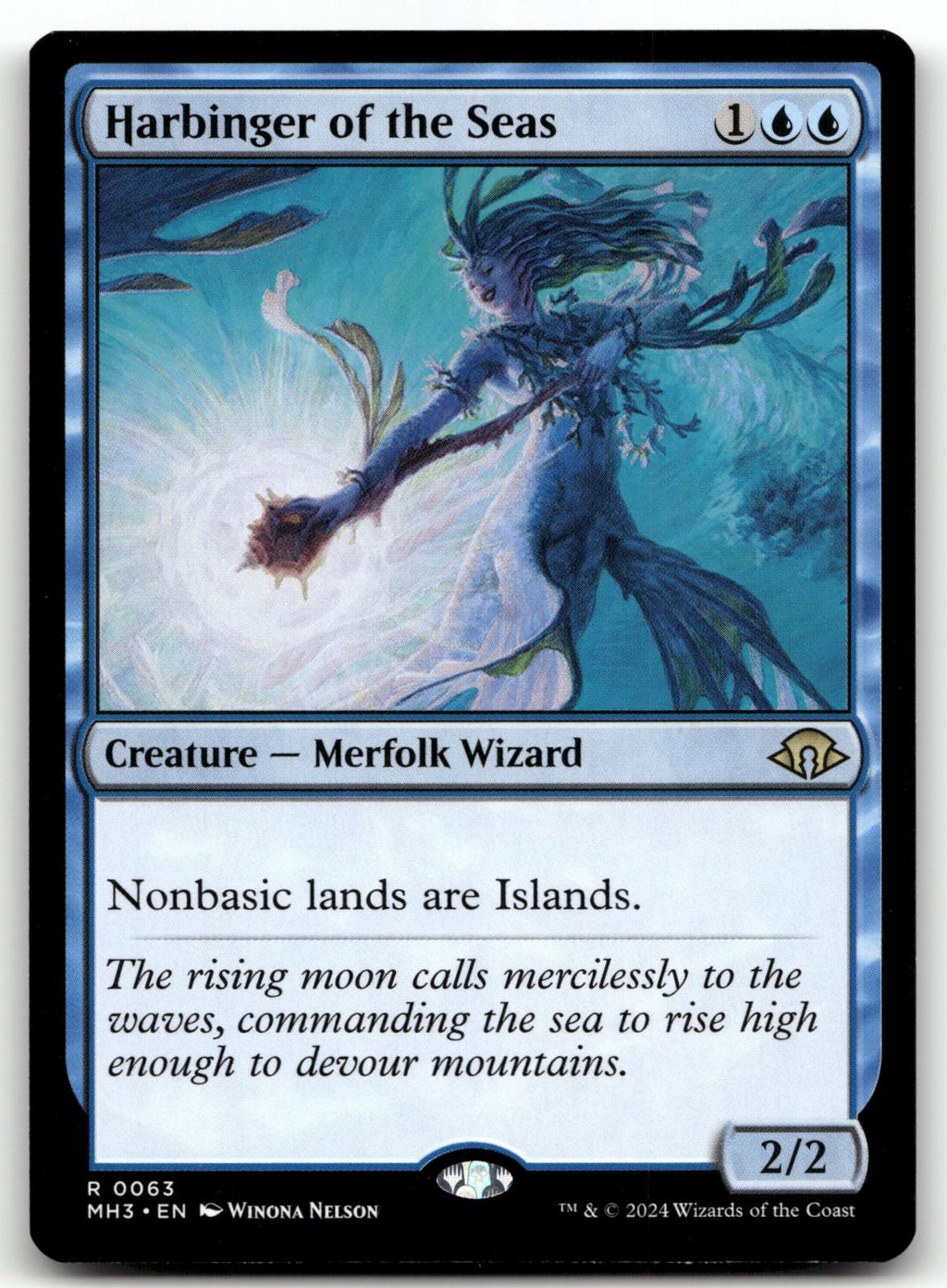 Harbinger of the Seas 63 Rare Modern Horizons 3 Magic: The Gathering Near Mint