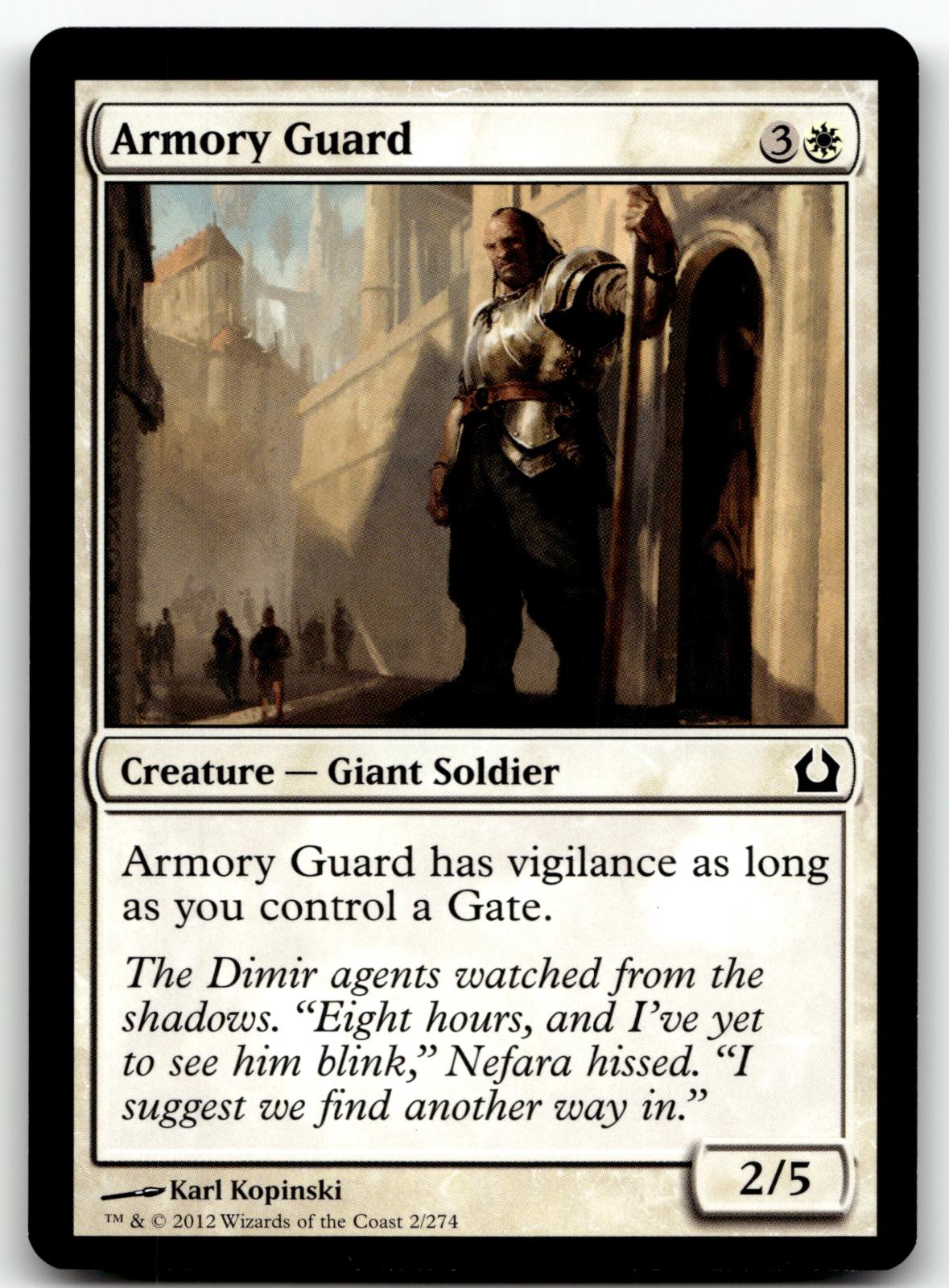 Armory Guard 12 Common Duel Decks: Heroes vs. Monsters Magic: The Gathering NM