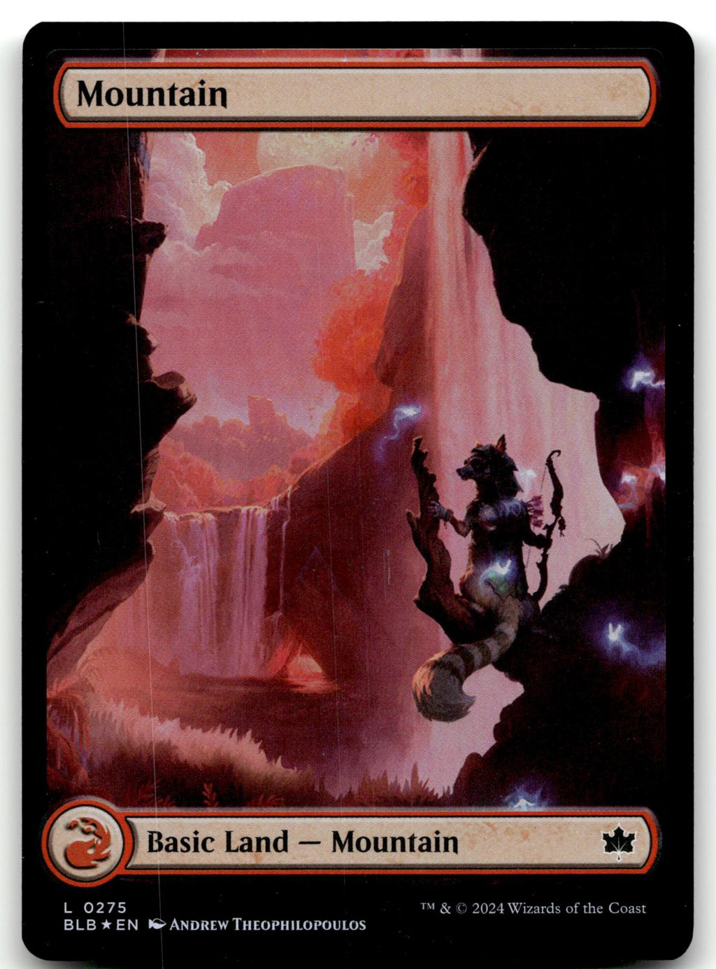 Mountain (0275) 275 Land Bloomburrow Magic: The Gathering Foil Near Mint