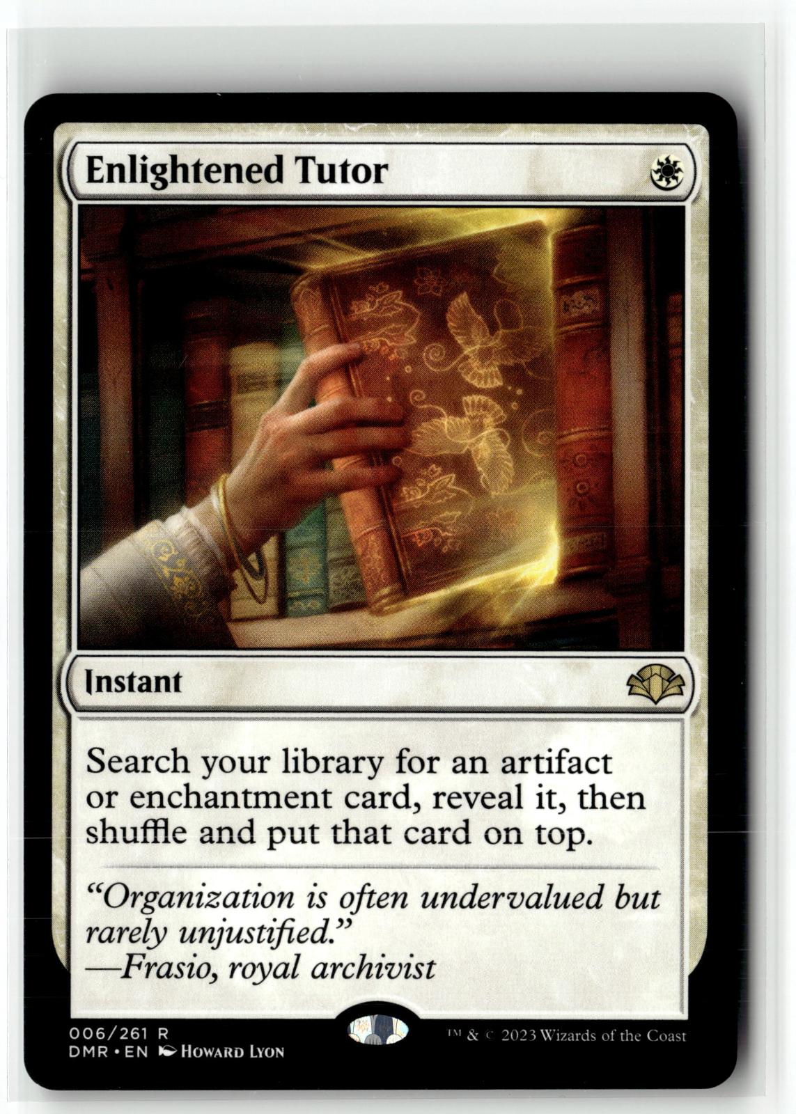 Enlightened Tutor 6 Rare Dominaria Remastered Magic: The Gathering Near Mint