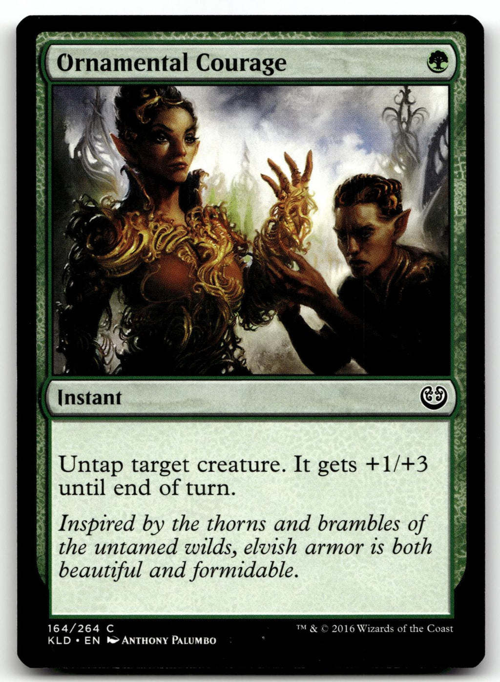 Ornamental Courage 164 Common Kaladesh Magic: The Gathering Near Mint