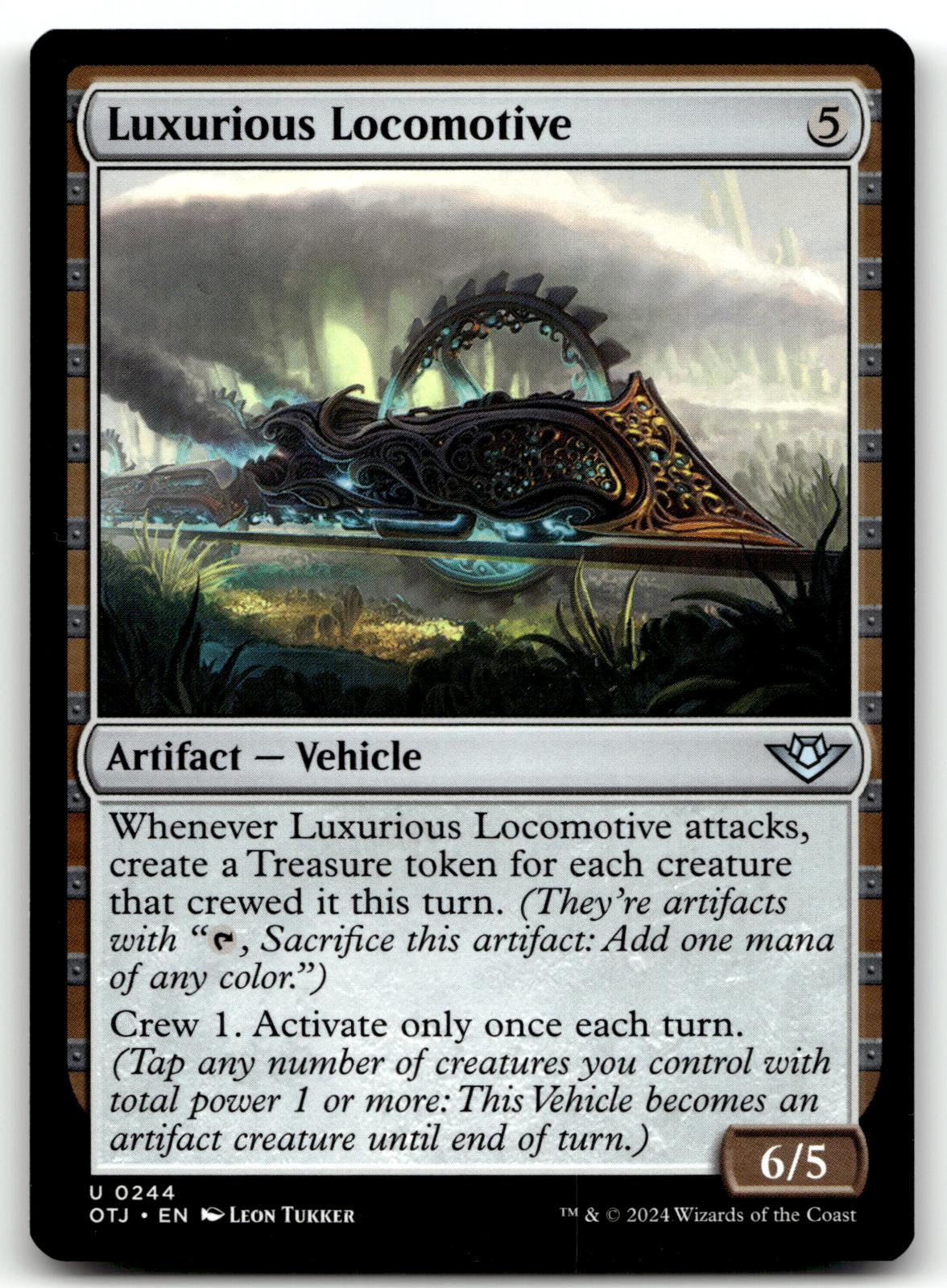 Luxurious Locomotive 244 Outlaws of Thunder Junction Magic: The Gathering NM