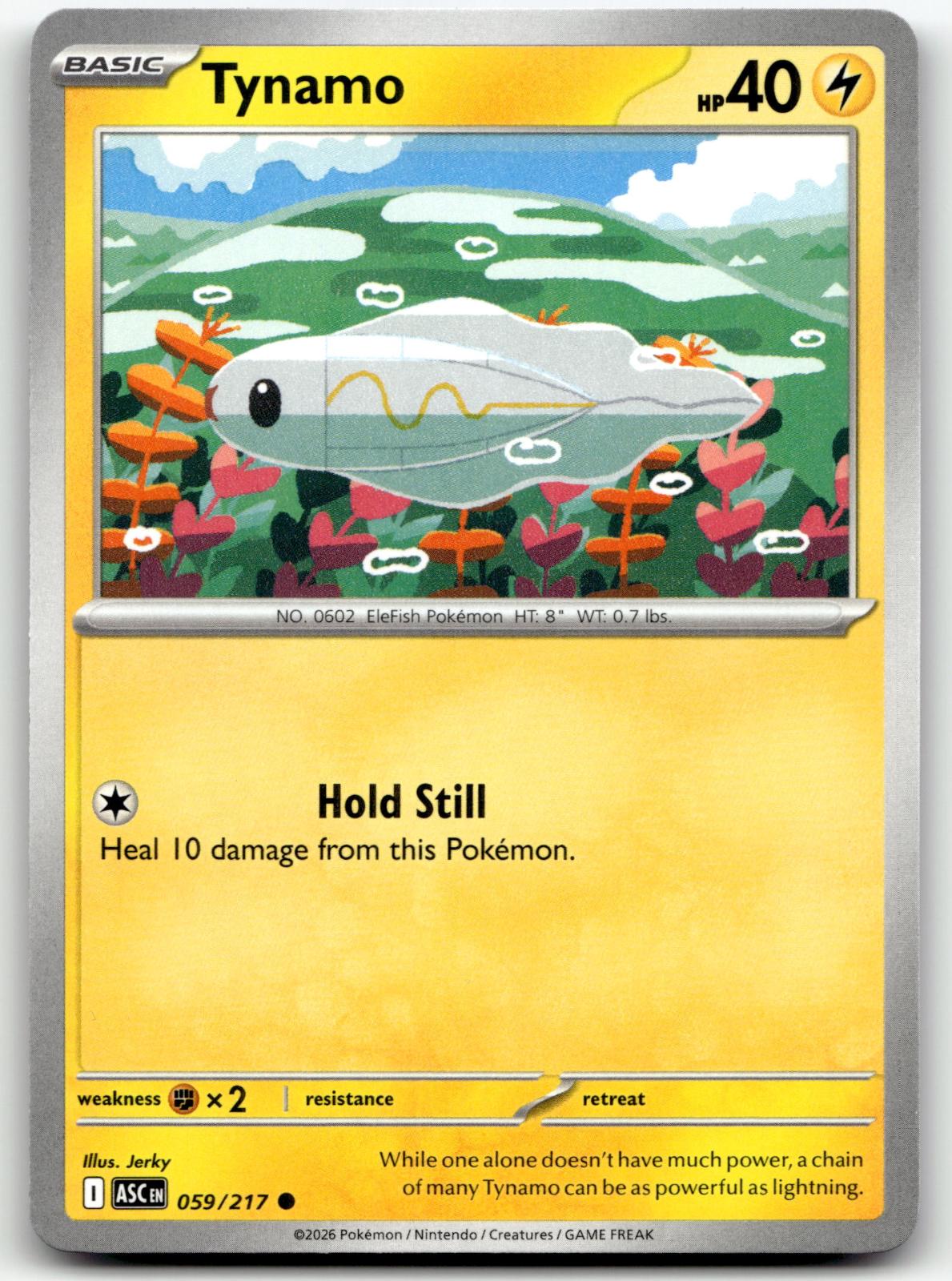 Tynamo 059/217 Common Ascended Heroes Pokemon Near Mint