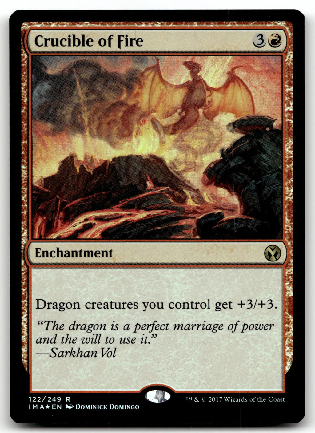 Crucible of Fire 122 Rare Iconic Masters Magic: The Gathering Foil Near Mint