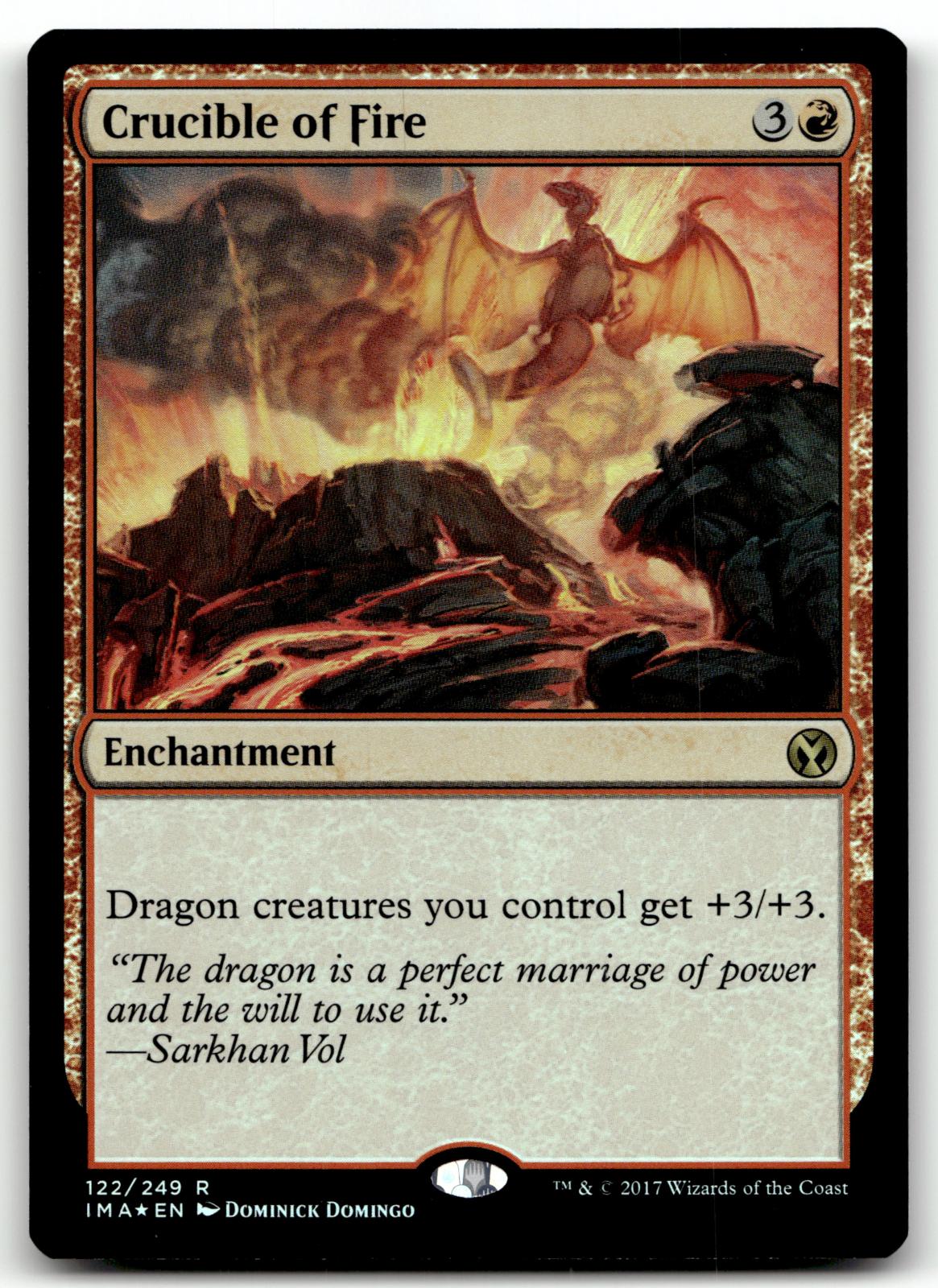 Crucible of Fire 122 Rare Iconic Masters Magic: The Gathering Foil Near Mint