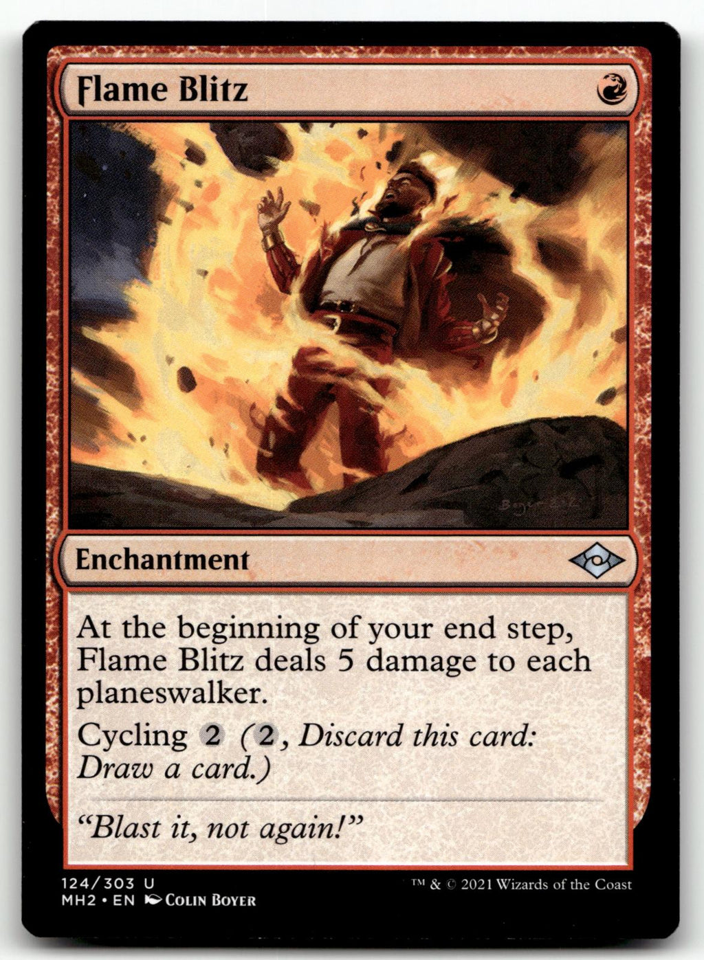 Flame Blitz 124 Uncommon Modern Horizons 2 Magic: The Gathering Near Mint
