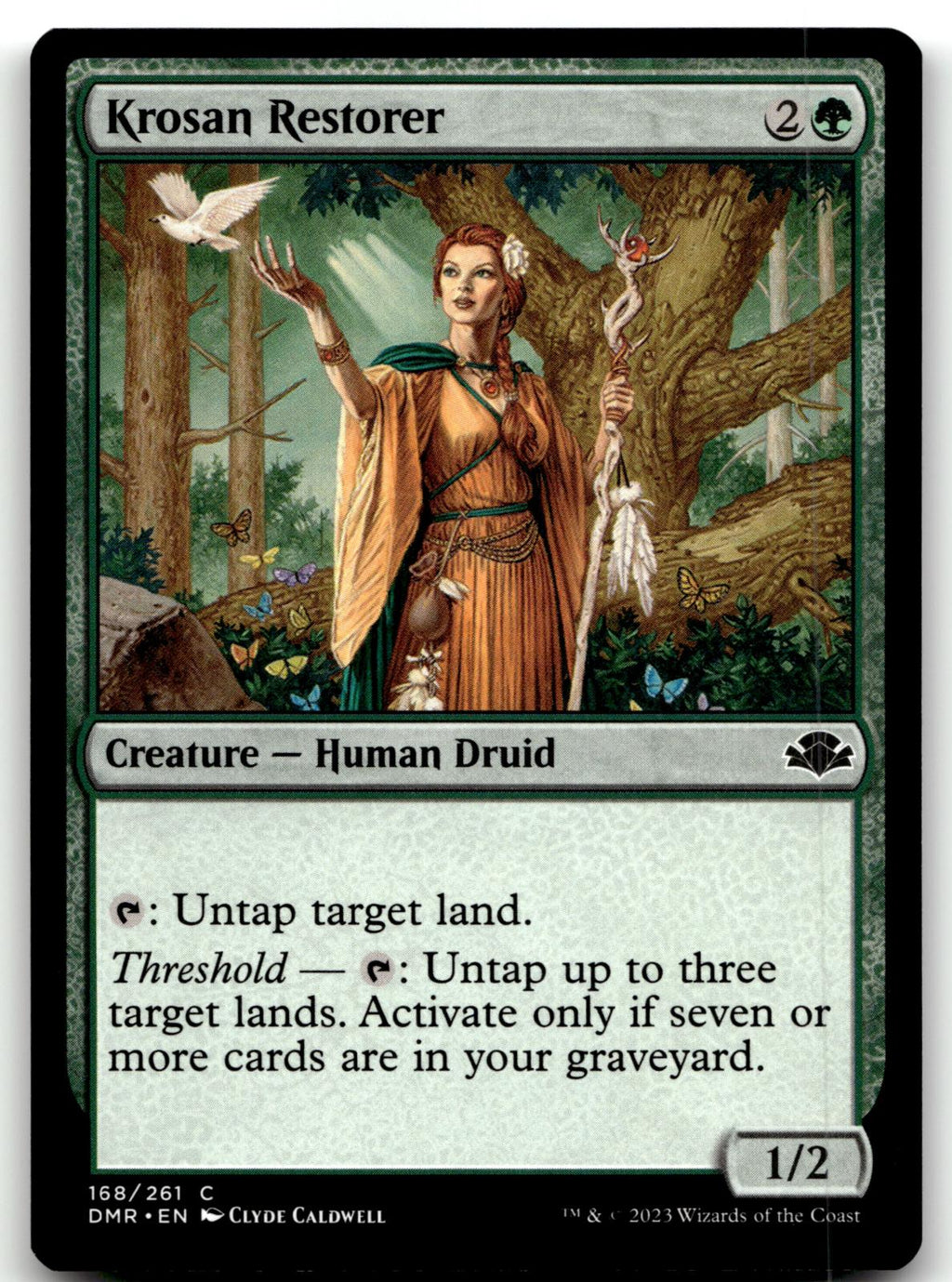 Krosan Restorer 168 Common Dominaria Remastered Magic: The Gathering Near Mint