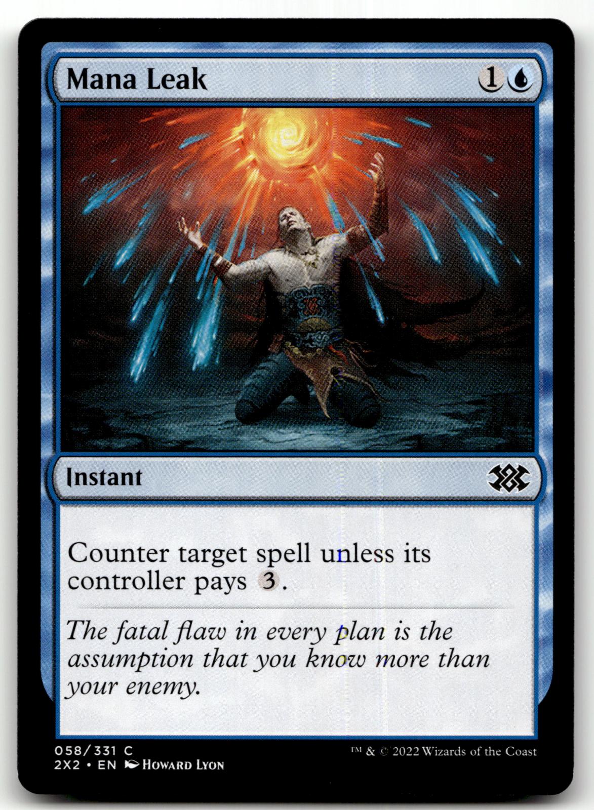 Mana Leak 58 Common Double Masters 2022 Magic: The Gathering Near Mint