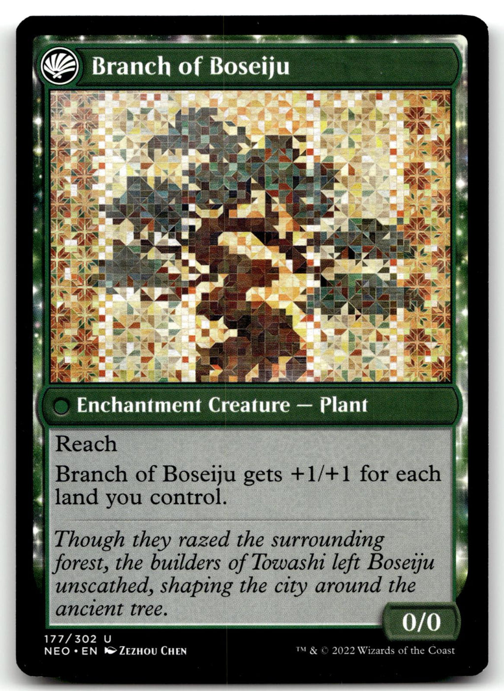 Boseiju Reaches Skyward 177 Kamigawa: Neon Dynasty Magic: The Gathering NM
