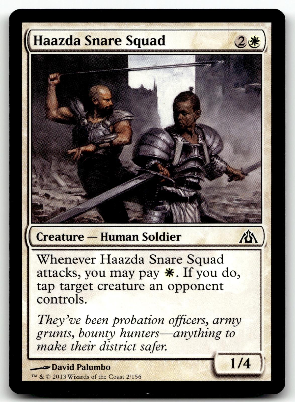 Haazda Snare Squad 2 Common Dragon's Maze Magic: The Gathering Near Mint
