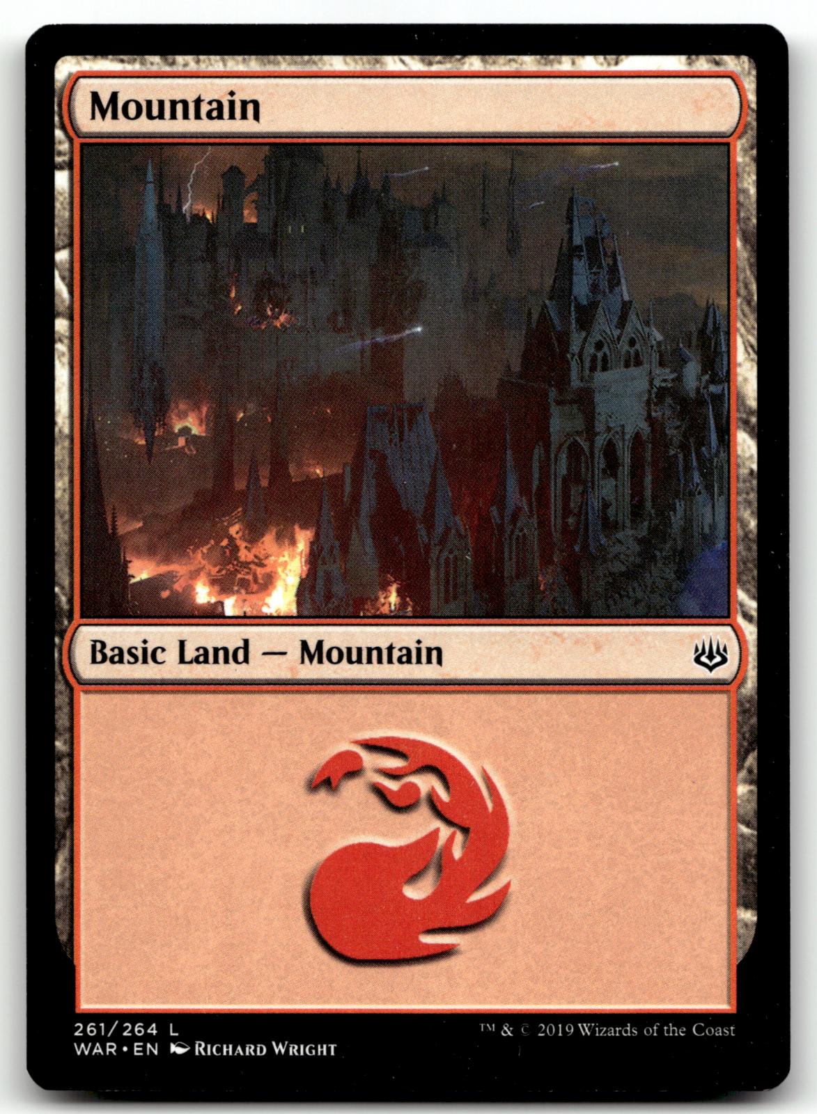 Mountain (261) 261 Land War of the Spark Magic: The Gathering Near Mint