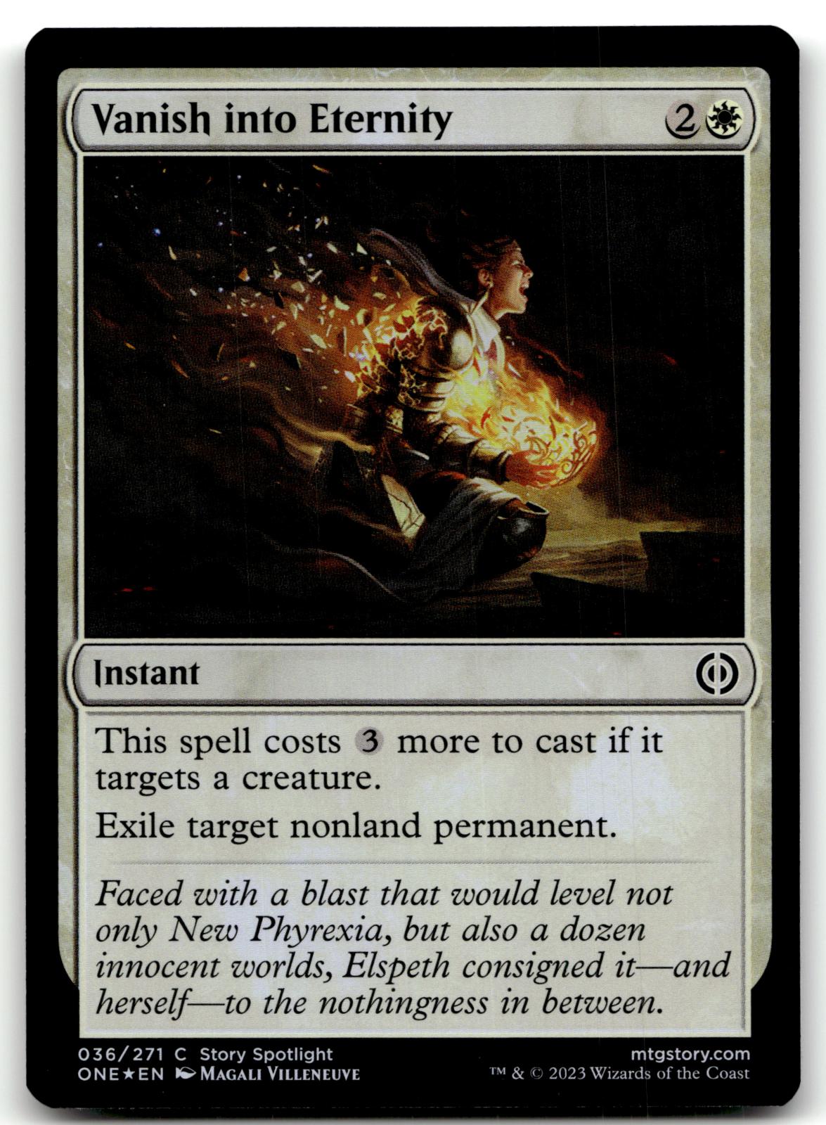 Vanish into Eternity 36 Phyrexia: All Will Be One Magic: The Gathering Foil NM