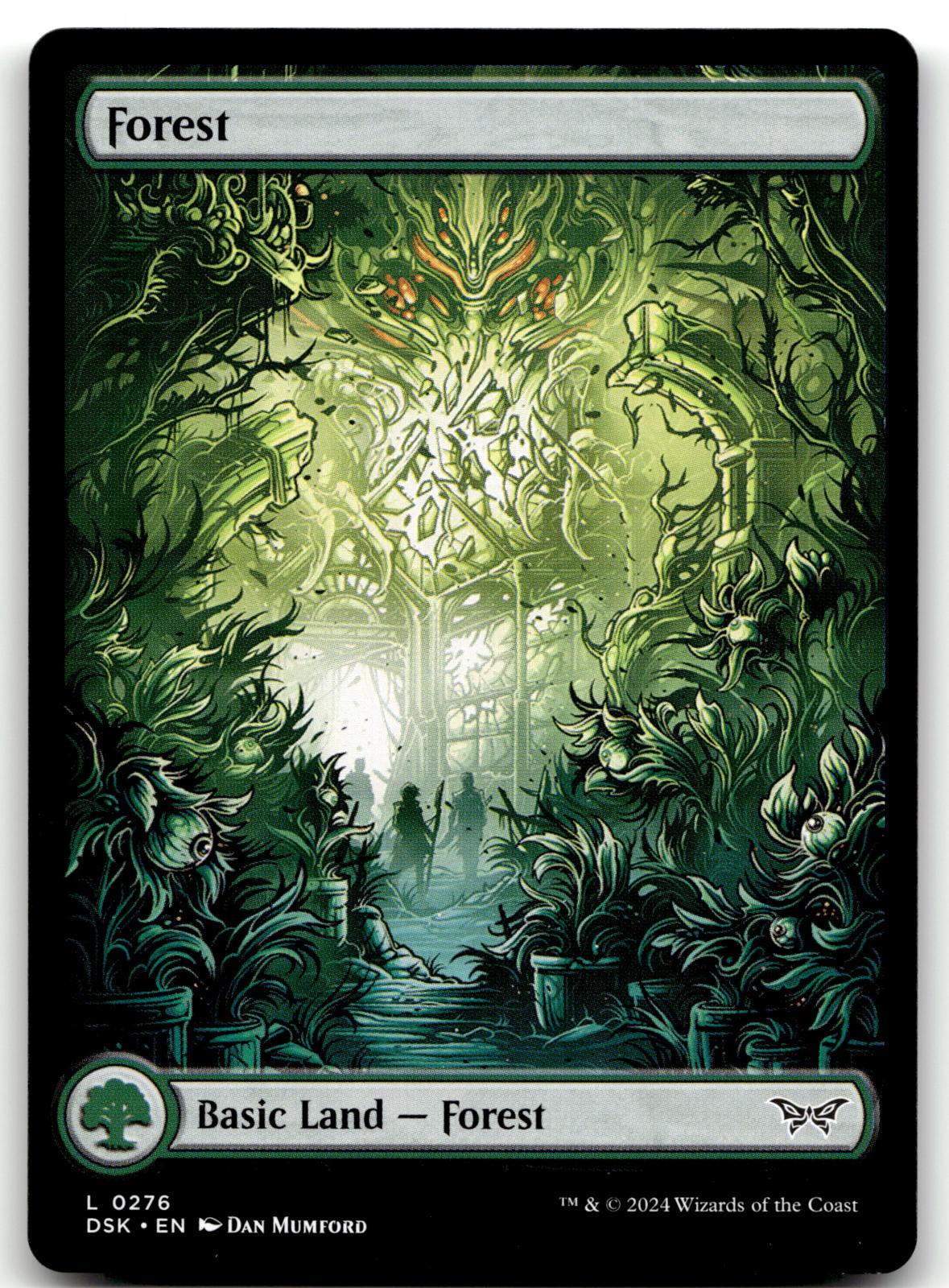 Forest (0276) - Full Art 276 Duskmourn: House of Horror Magic: The Gathering NM