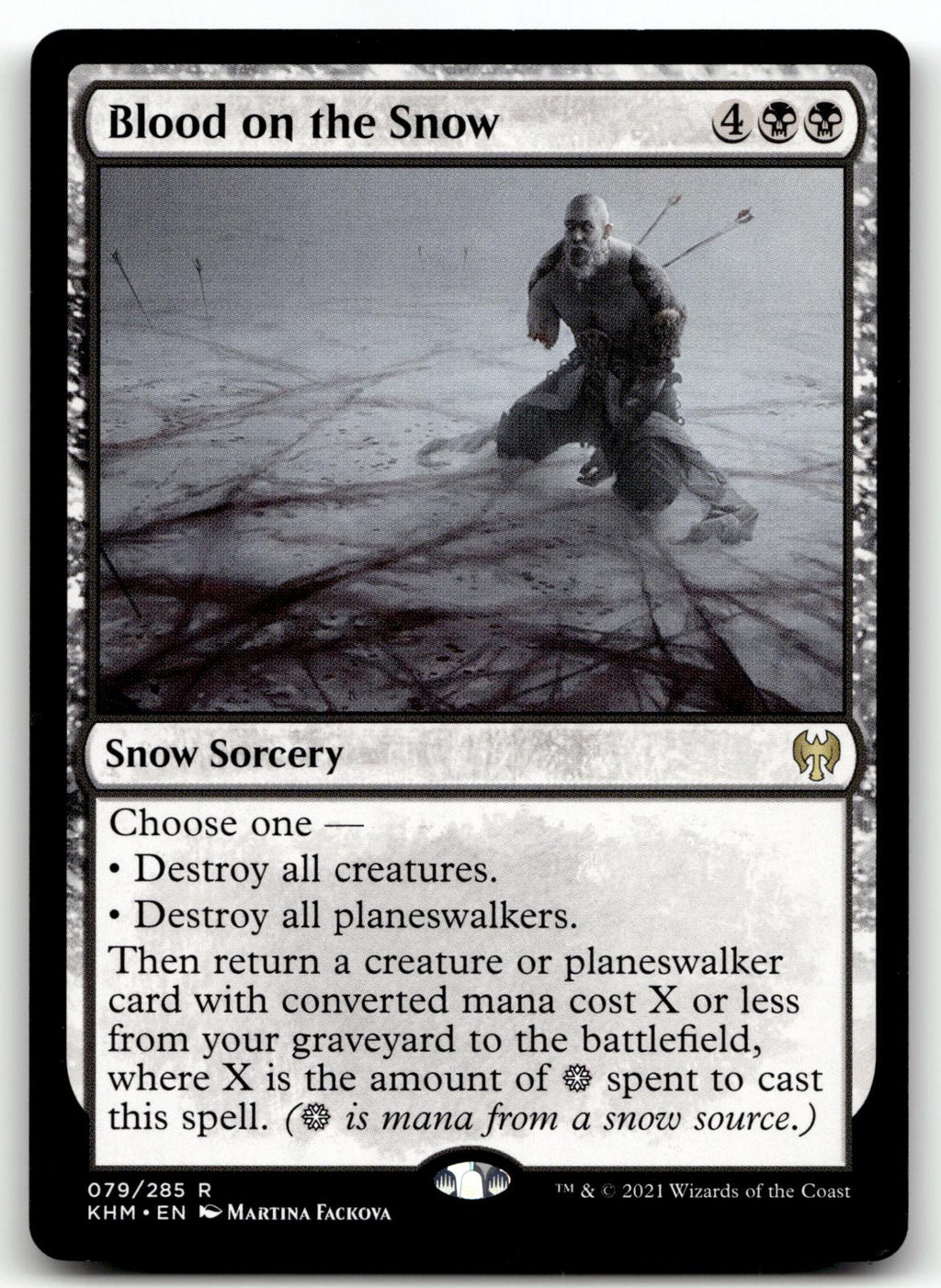 Blood on the Snow 79 Rare Kaldheim Magic: The Gathering Near Mint