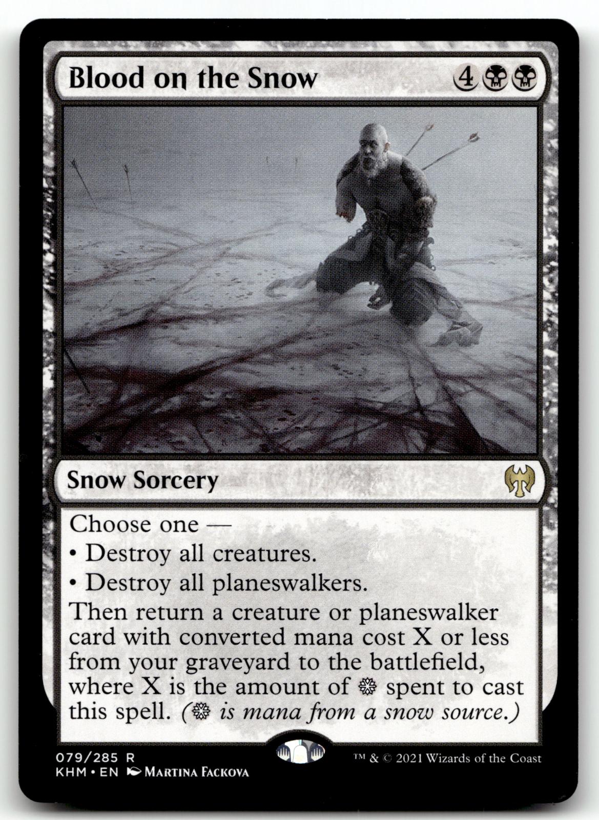 Blood on the Snow 79 Rare Kaldheim Magic: The Gathering Near Mint