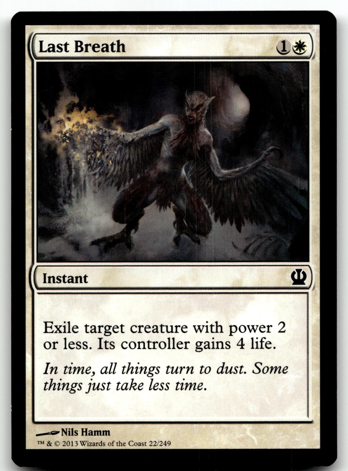 Last Breath 22 Common Theros Magic: The Gathering Near Mint