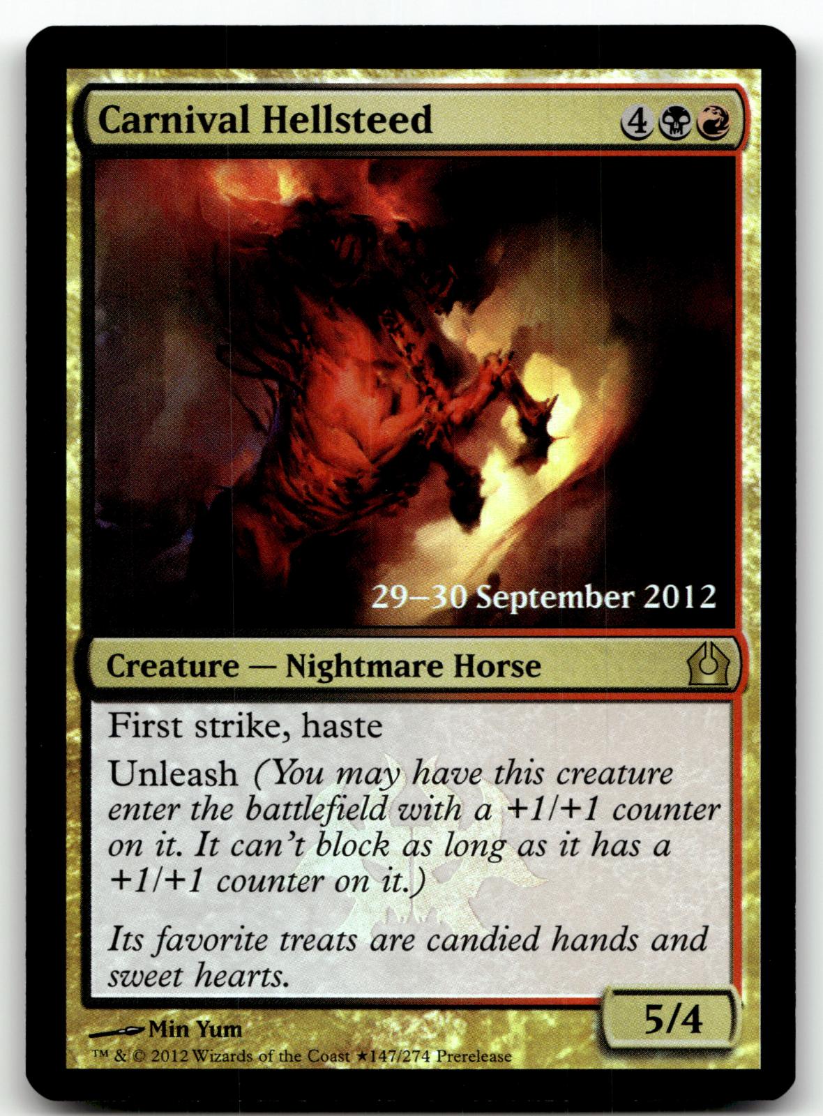 Carnival Hellsteed 147 Promo Prerelease Cards Magic: The Gathering Foil NM