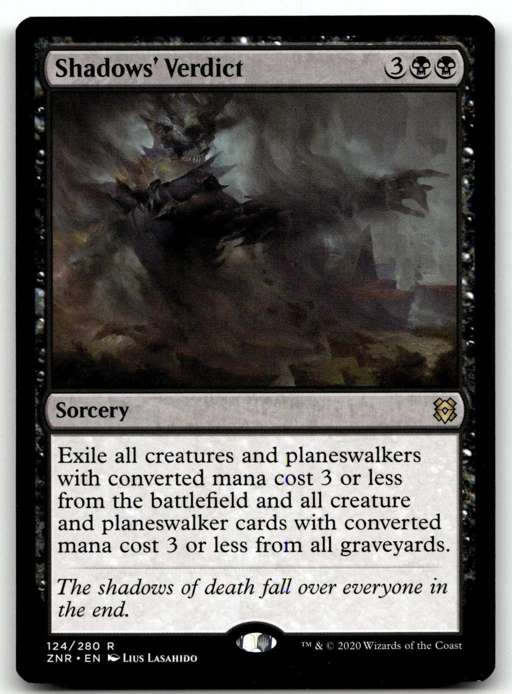 Shadows' Verdict 124 Rare Zendikar Rising Magic: The Gathering Near Mint