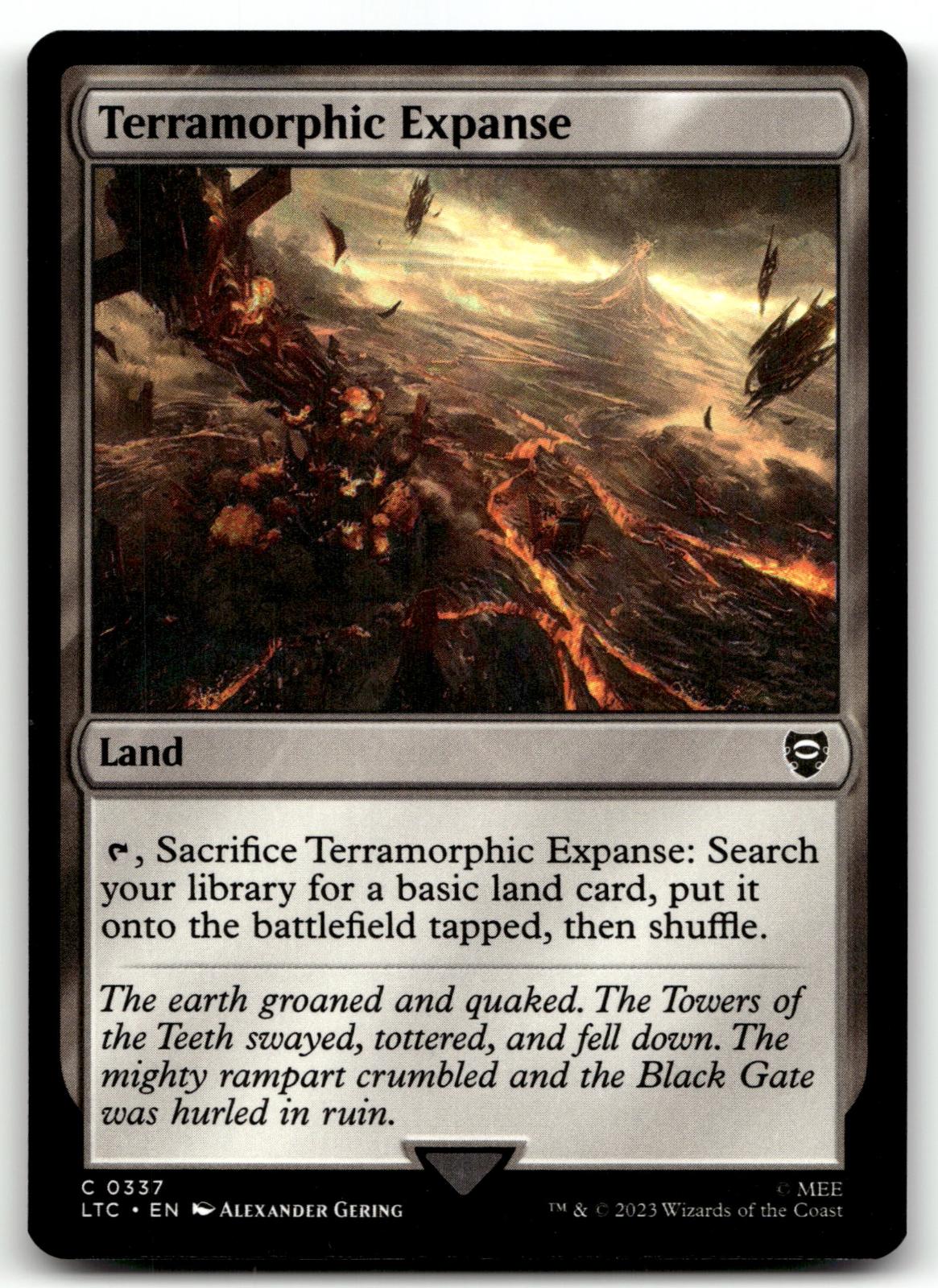Terramorphic Expanse 337 Commander: The Lord of the Rings: Tales of Middle-earth