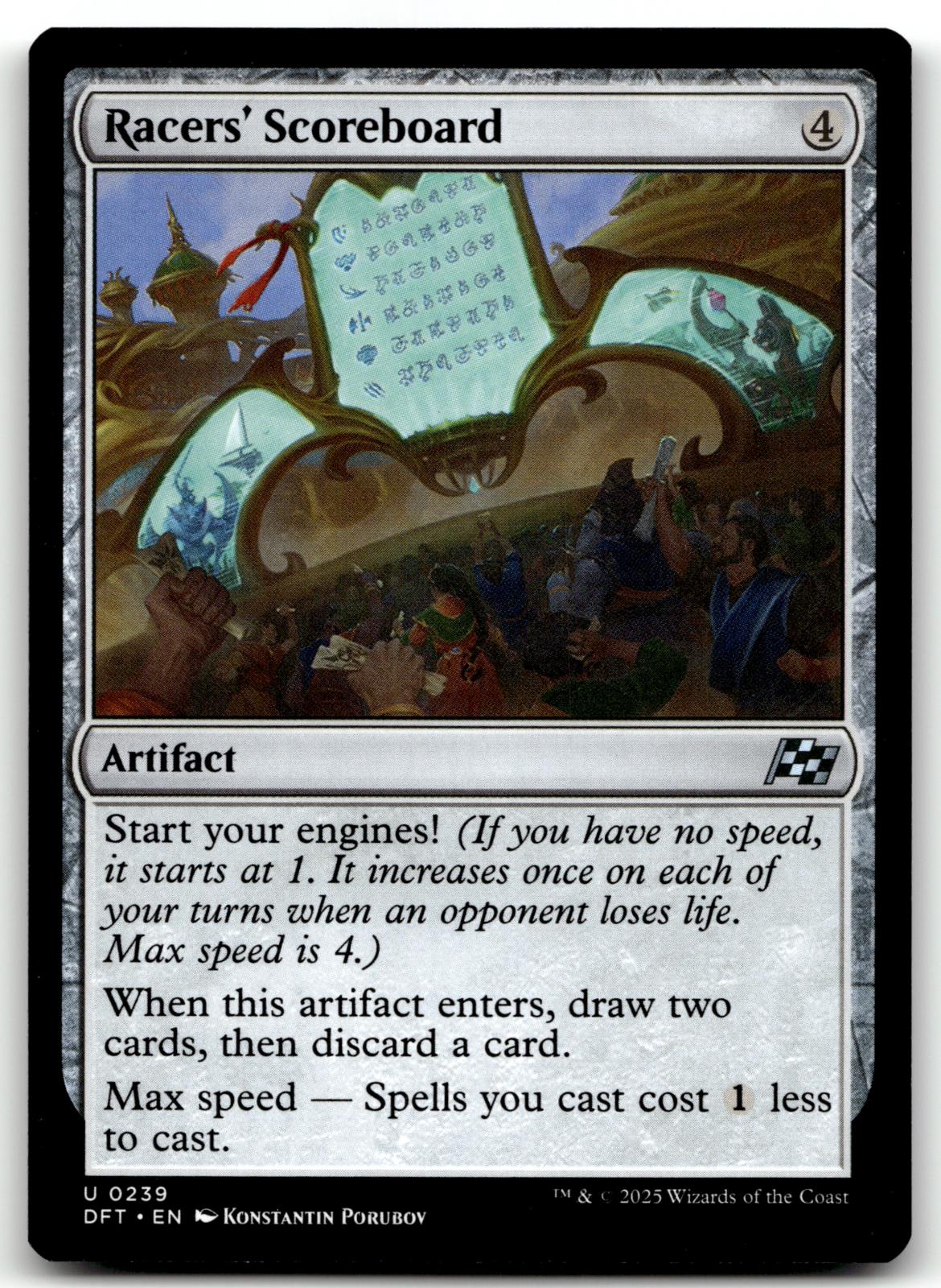Racers' Scoreboard 239 Uncommon Aetherdrift Magic: The Gathering Near Mint