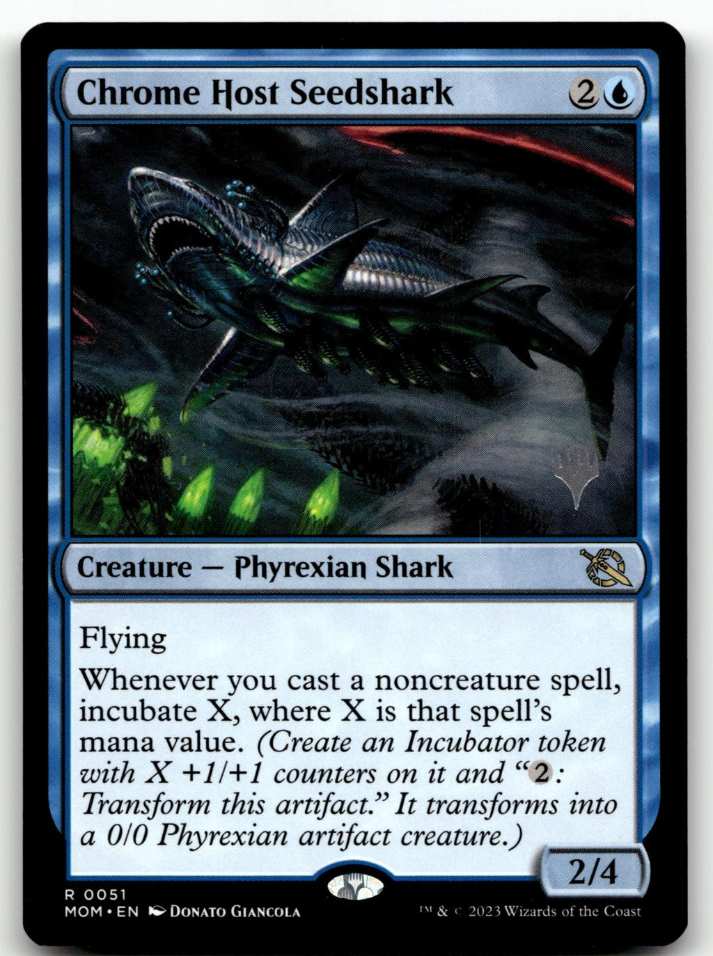 Chrome Host Seedshark 51 Rare March of the Machine Magic: The Gathering NM