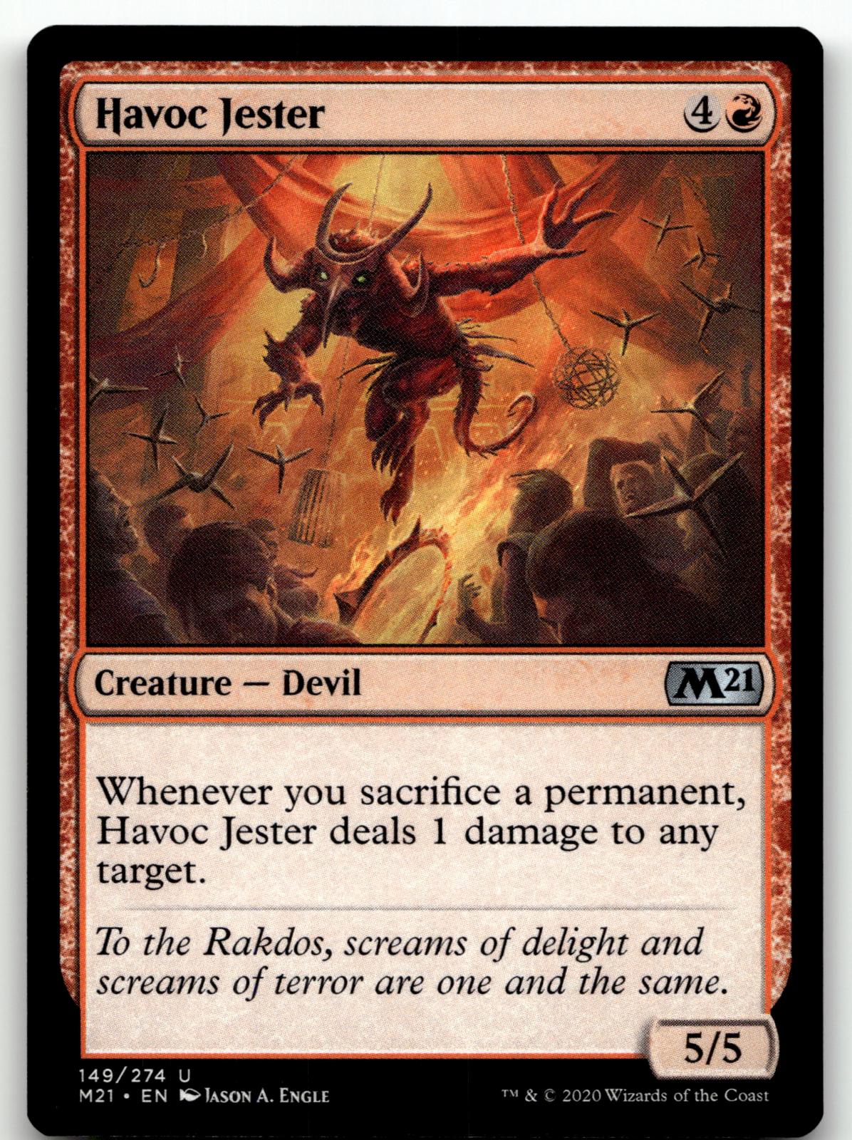 Havoc Jester 149 Uncommon Core Set 2021 Magic: The Gathering Near Mint