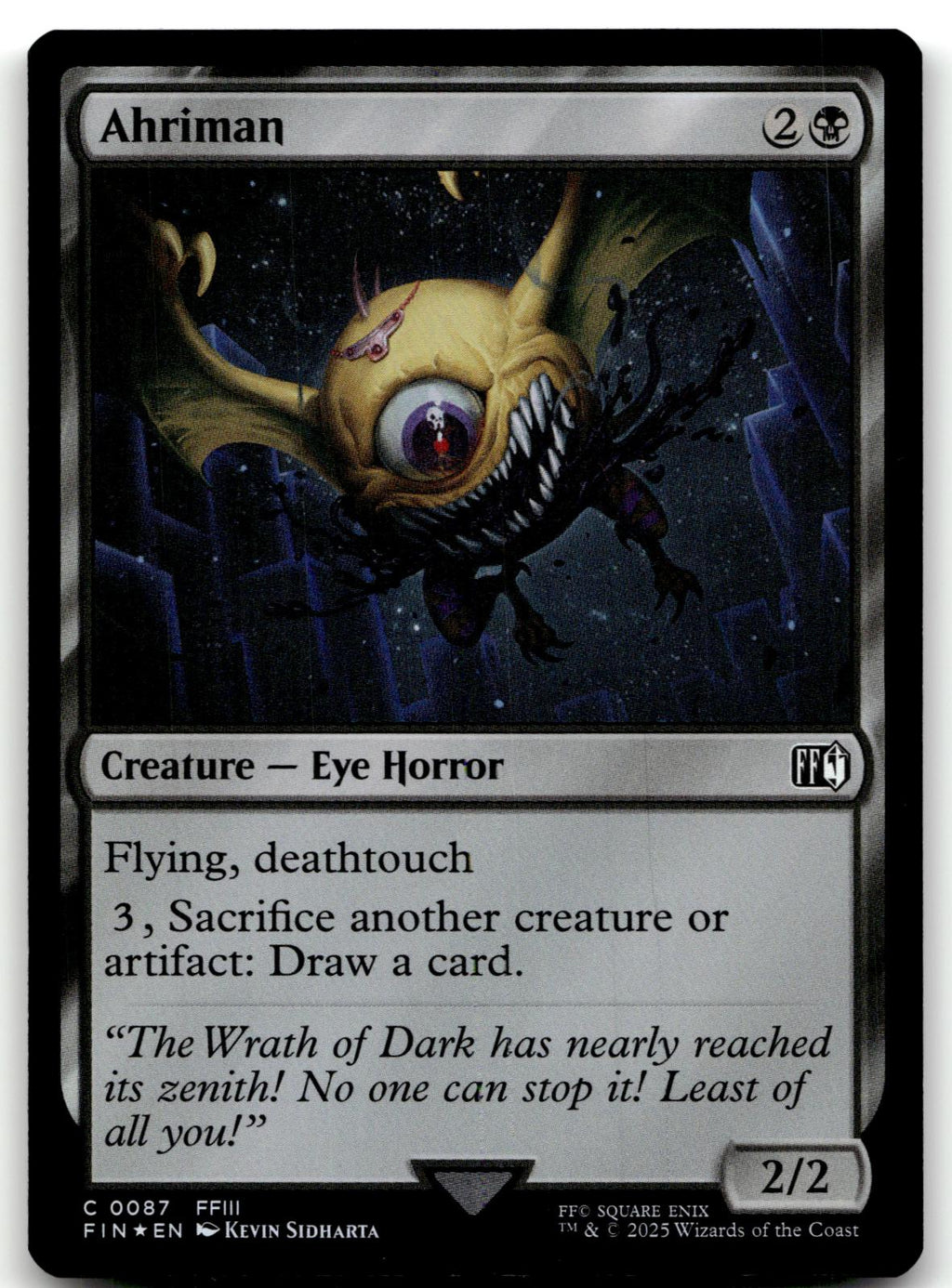 Ahriman 87 Common FINAL FANTASY Magic: The Gathering Foil Near Mint