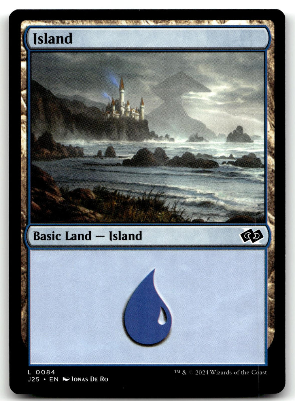 Island (0084) 84 Land Foundations Jumpstart Magic: The Gathering Near Mint