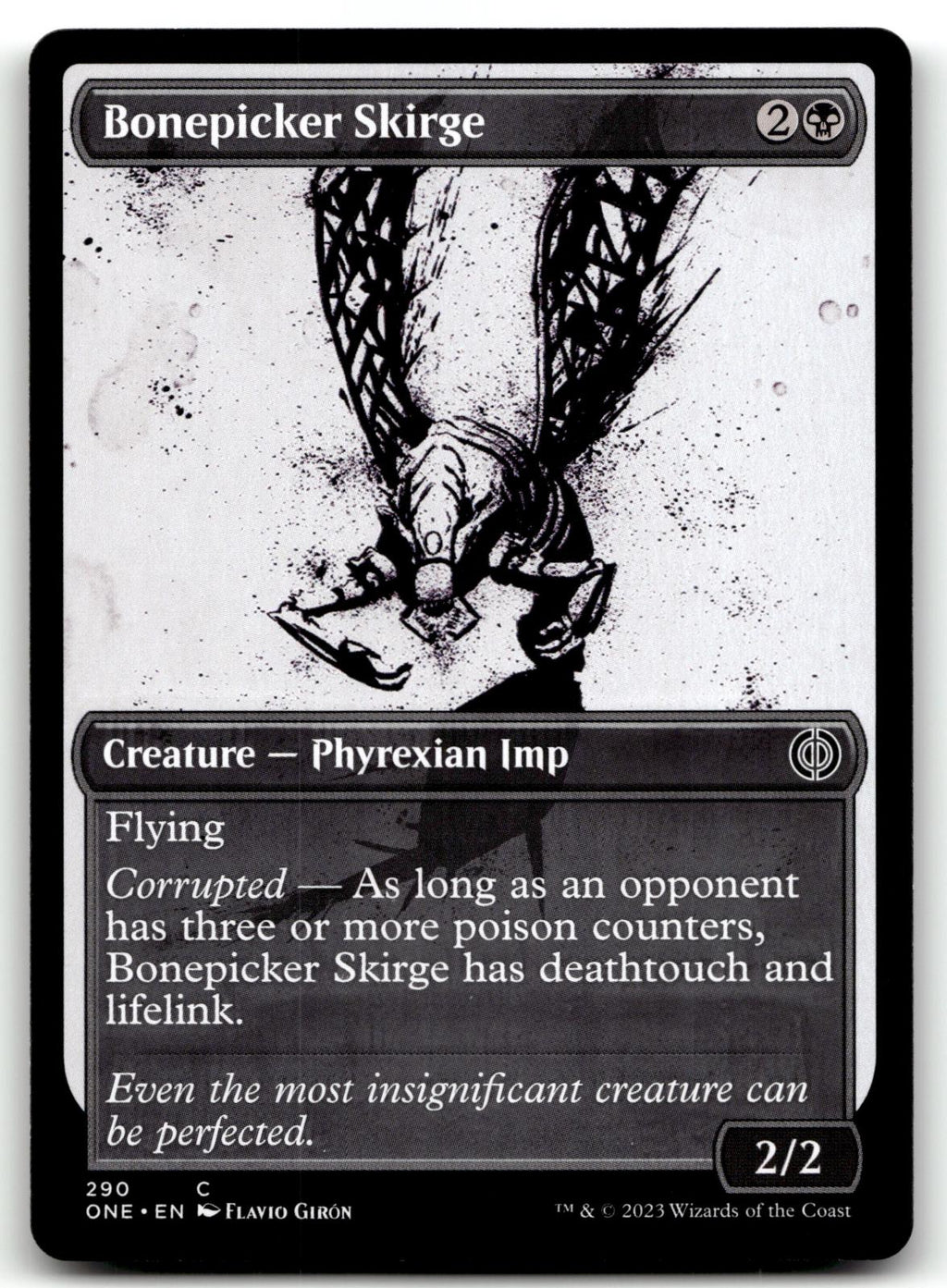 Bonepicker Skirge (Showcase) 290 Phyrexia: All Will Be One Magic: The Gathering NM