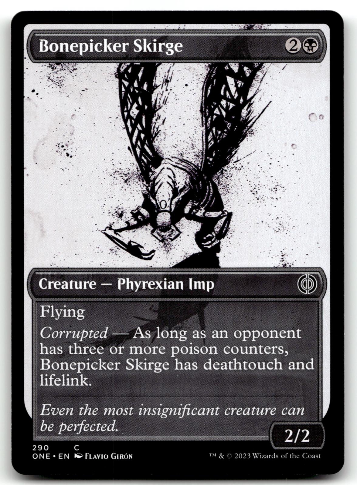 Bonepicker Skirge (Showcase) 290 Phyrexia: All Will Be One Magic: The Gathering NM
