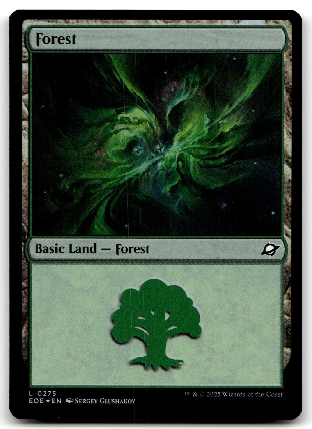 Forest (0275) 275 Land Edge of Eternities Magic: The Gathering Foil Near Mint