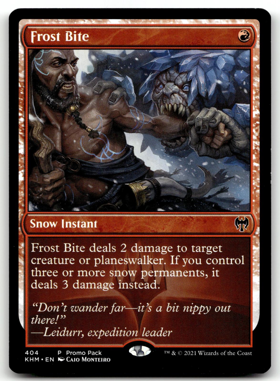 Frost Bite 404 Promo Promo Pack: Kaldheim Magic: The Gathering Near Mint