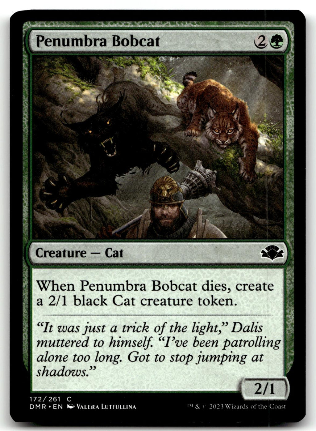 Penumbra Bobcat 172 Common Dominaria Remastered Magic: The Gathering Near Mint