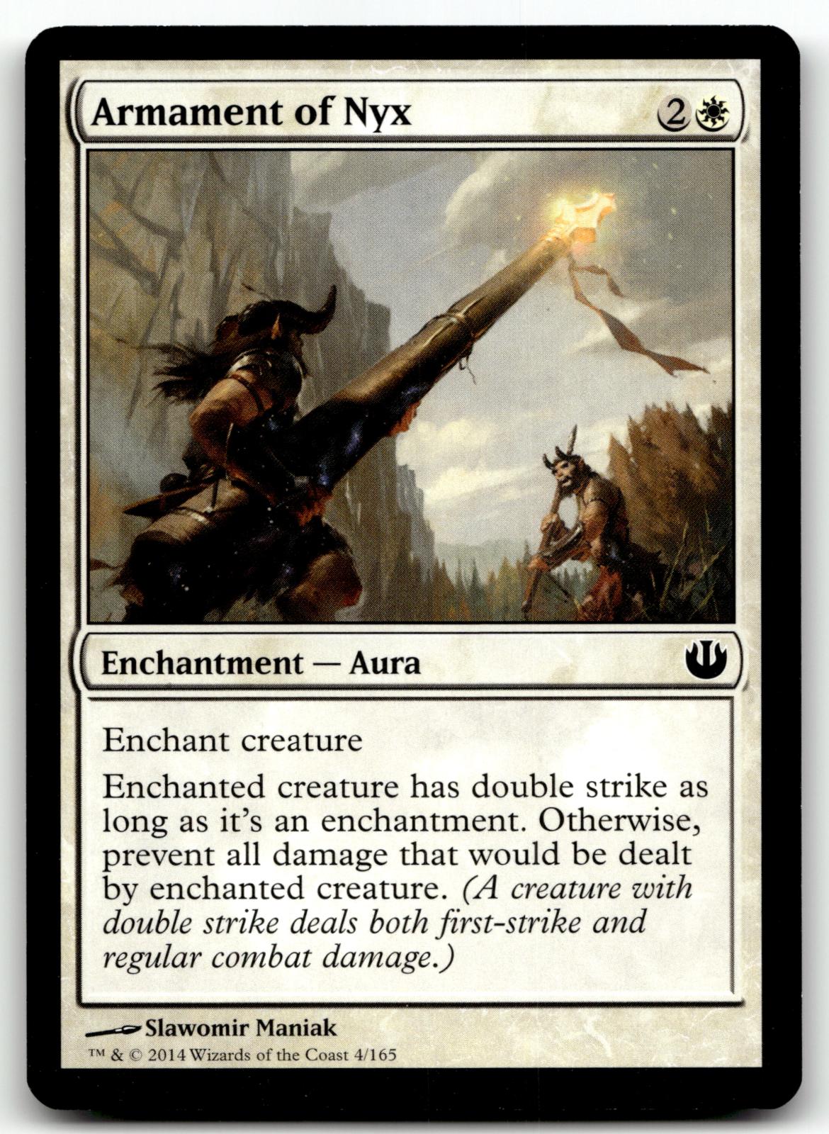 Armament of Nyx 4 Common Journey Into Nyx Magic: The Gathering Near Mint