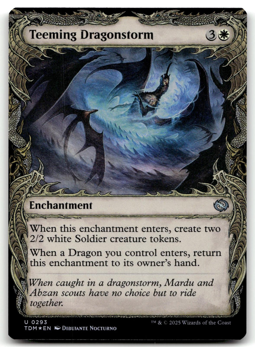 Teeming Dragonstorm (Showcase) 293 Tarkir: Dragonstorm Magic: The Gathering Foil NM